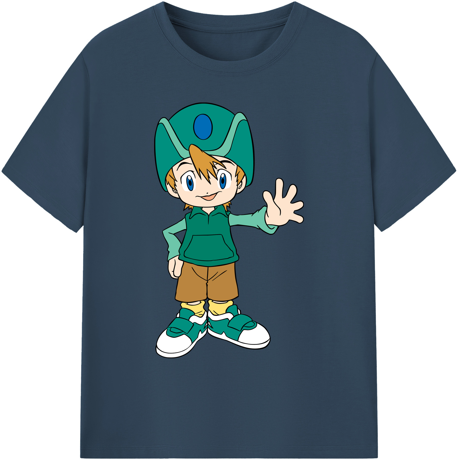 （画像用） Digimon デジタルモンスター/デジモン 綿100％ メンズ半袖Tシャツ｜肌触りやわらか＆通気性