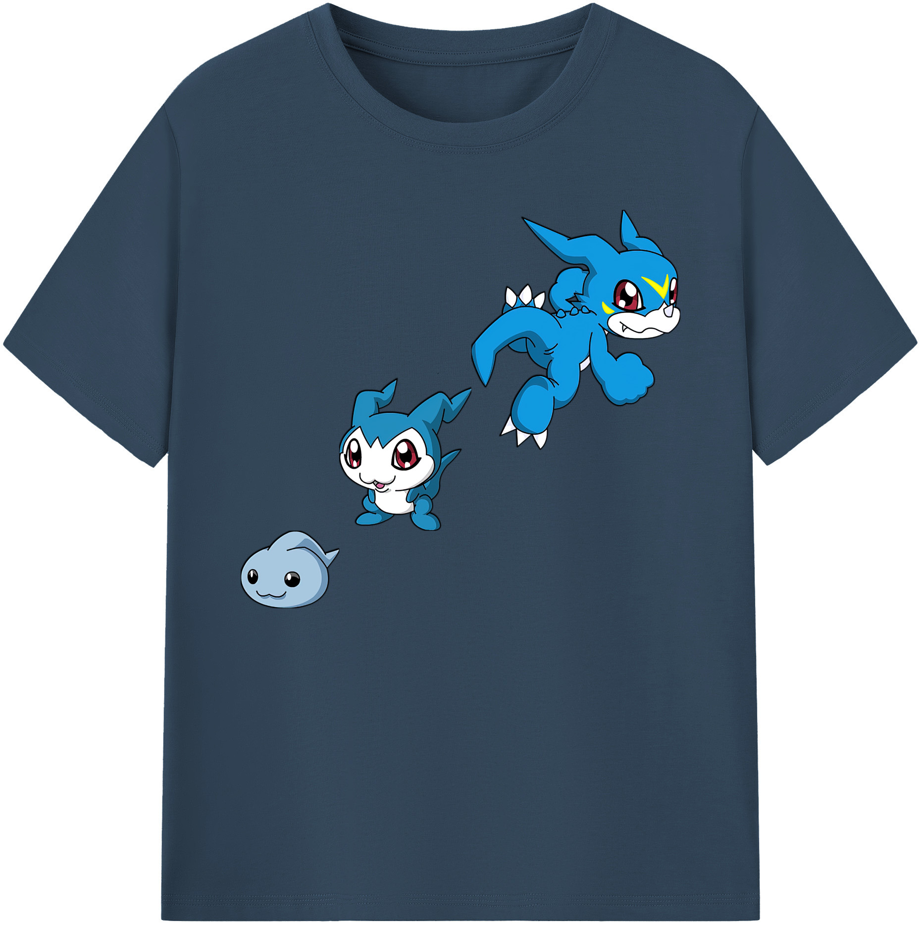 （画像用） Digimon デジタルモンスター/デジモン 綿100％ メンズ半袖Tシャツ｜肌触りやわらか＆通気性