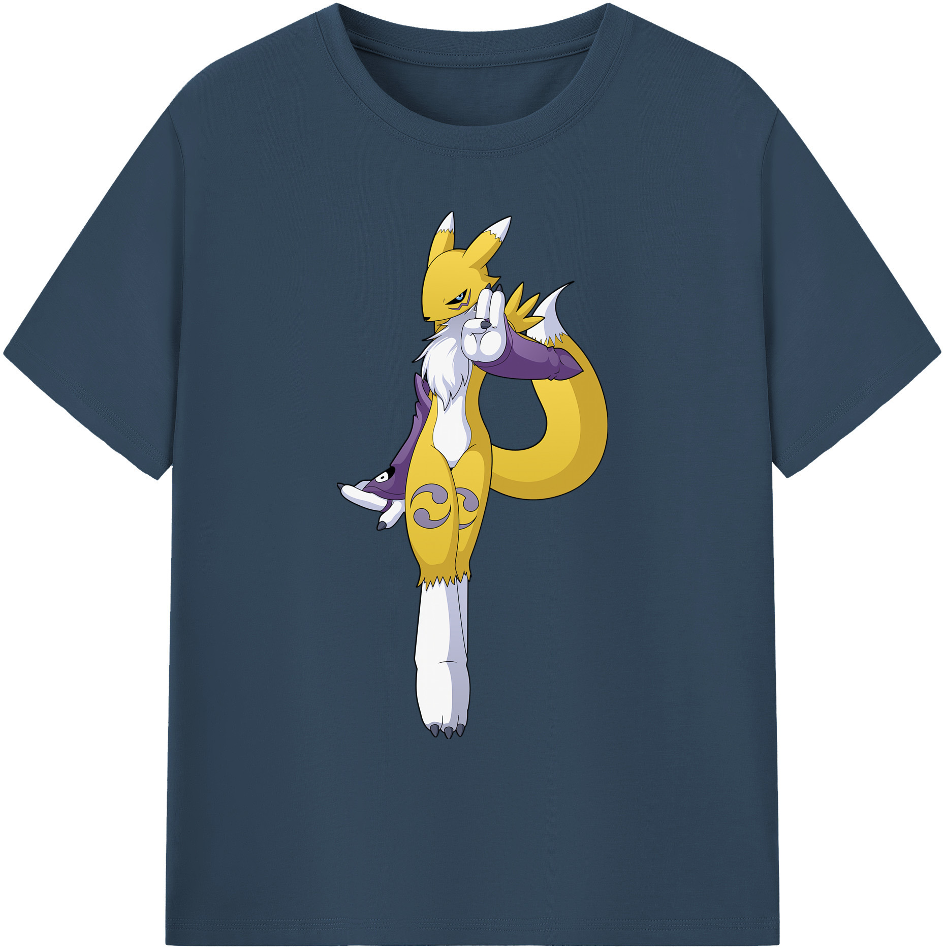 （画像用） Digimon デジタルモンスター/デジモン 綿100％ メンズ半袖Tシャツ｜肌触りやわらか＆通気性