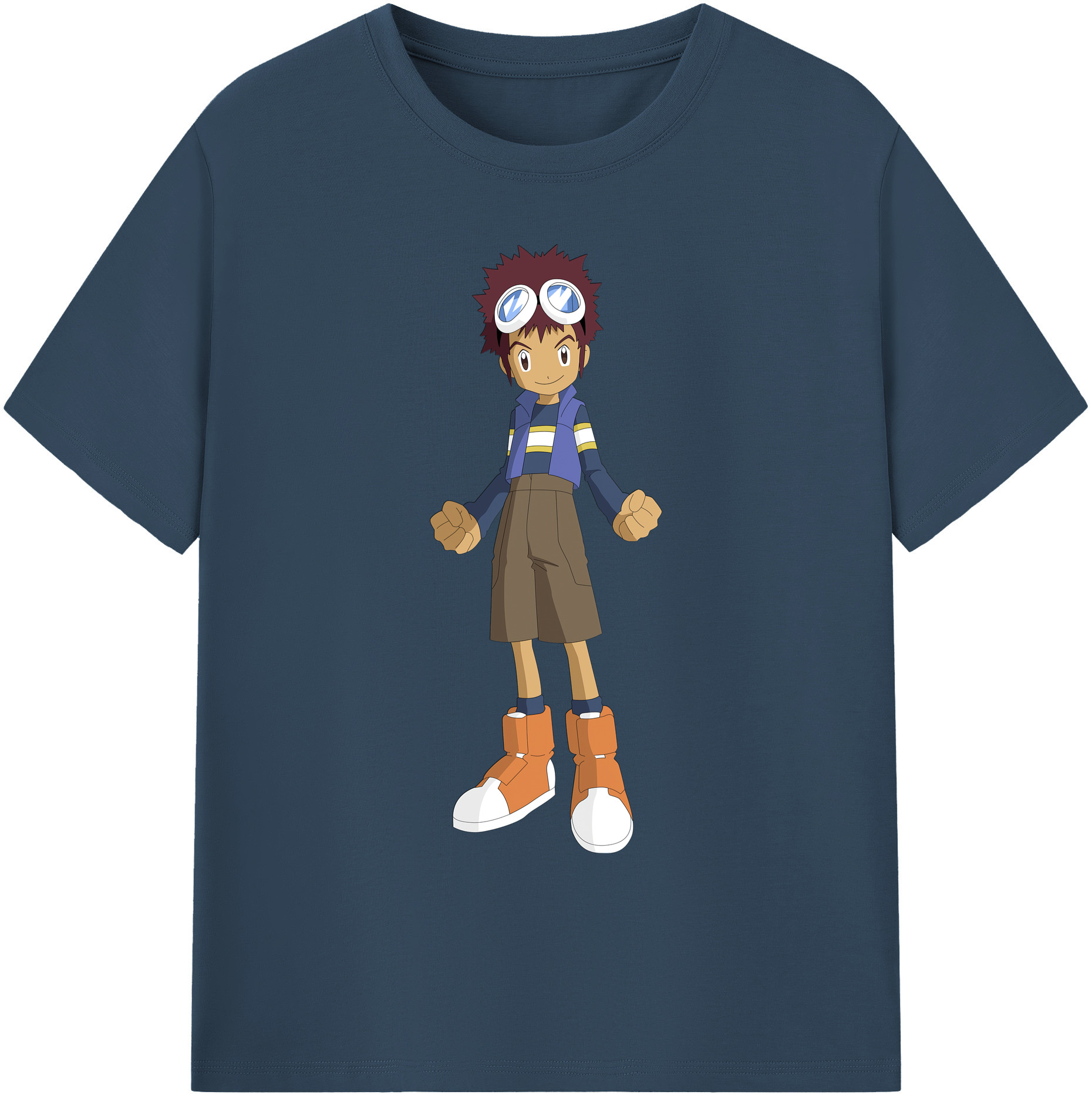 （画像用） Digimon デジタルモンスター/デジモン 綿100％ メンズ半袖Tシャツ｜肌触りやわらか＆通気性