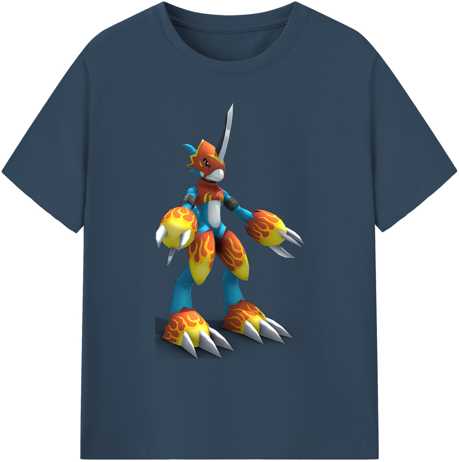 （画像用） Digimon デジタルモンスター/デジモン 綿100％ メンズ半袖Tシャツ｜肌触りやわらか＆通気性