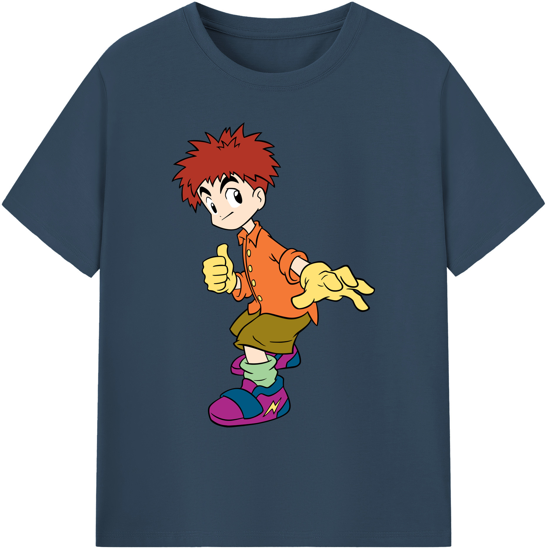 （画像用） Digimon デジタルモンスター/デジモン 綿100％ メンズ半袖Tシャツ｜肌触りやわらか＆通気性