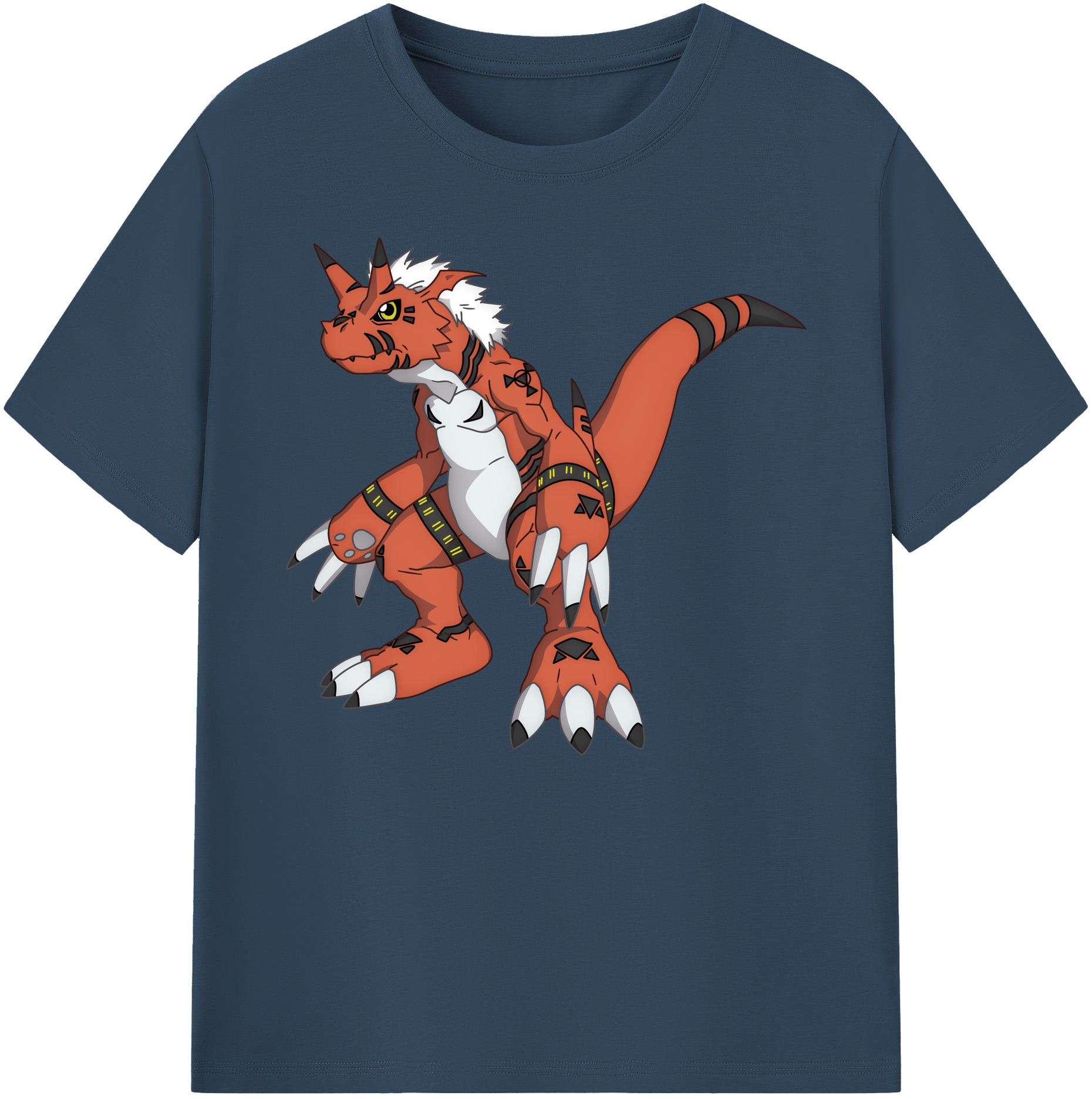 （画像用） Digimon デジタルモンスター/デジモン 綿100％ メンズ半袖Tシャツ｜肌触りやわらか＆通気性