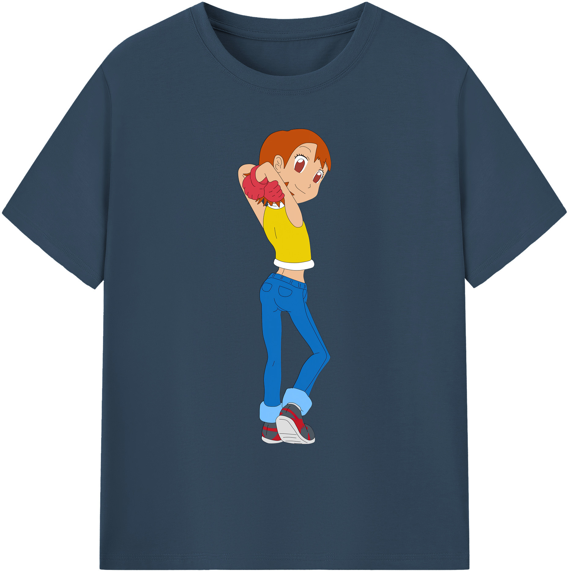（画像用） Digimon デジタルモンスター/デジモン 綿100％ メンズ半袖Tシャツ｜肌触りやわらか＆通気性