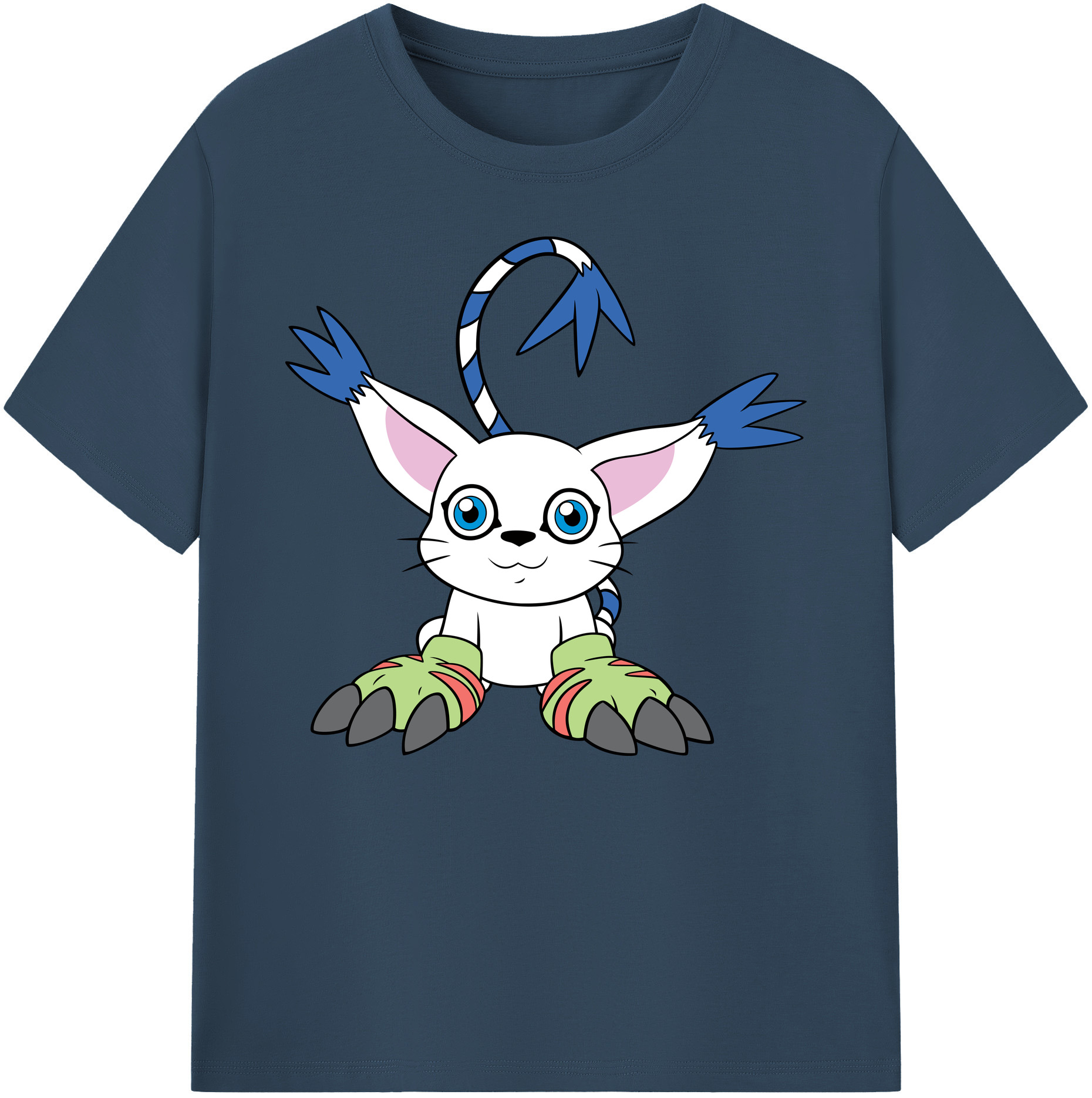 （画像用） Digimon デジタルモンスター/デジモン 綿100％ メンズ半袖Tシャツ｜肌触りやわらか＆通気性
