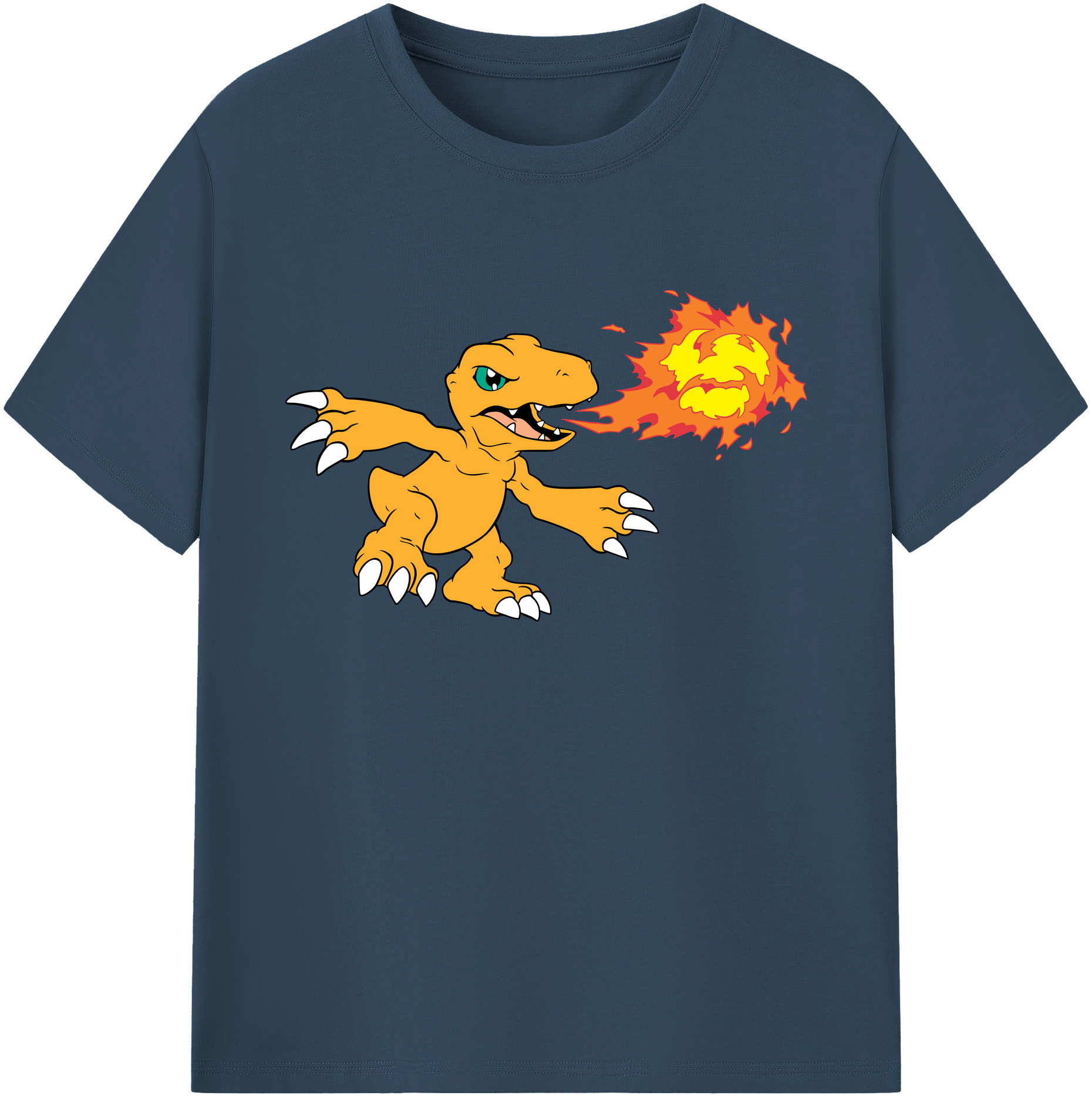 （画像用） Digimon デジタルモンスター/デジモン 綿100％ メンズ半袖Tシャツ｜肌触りやわらか＆通気性