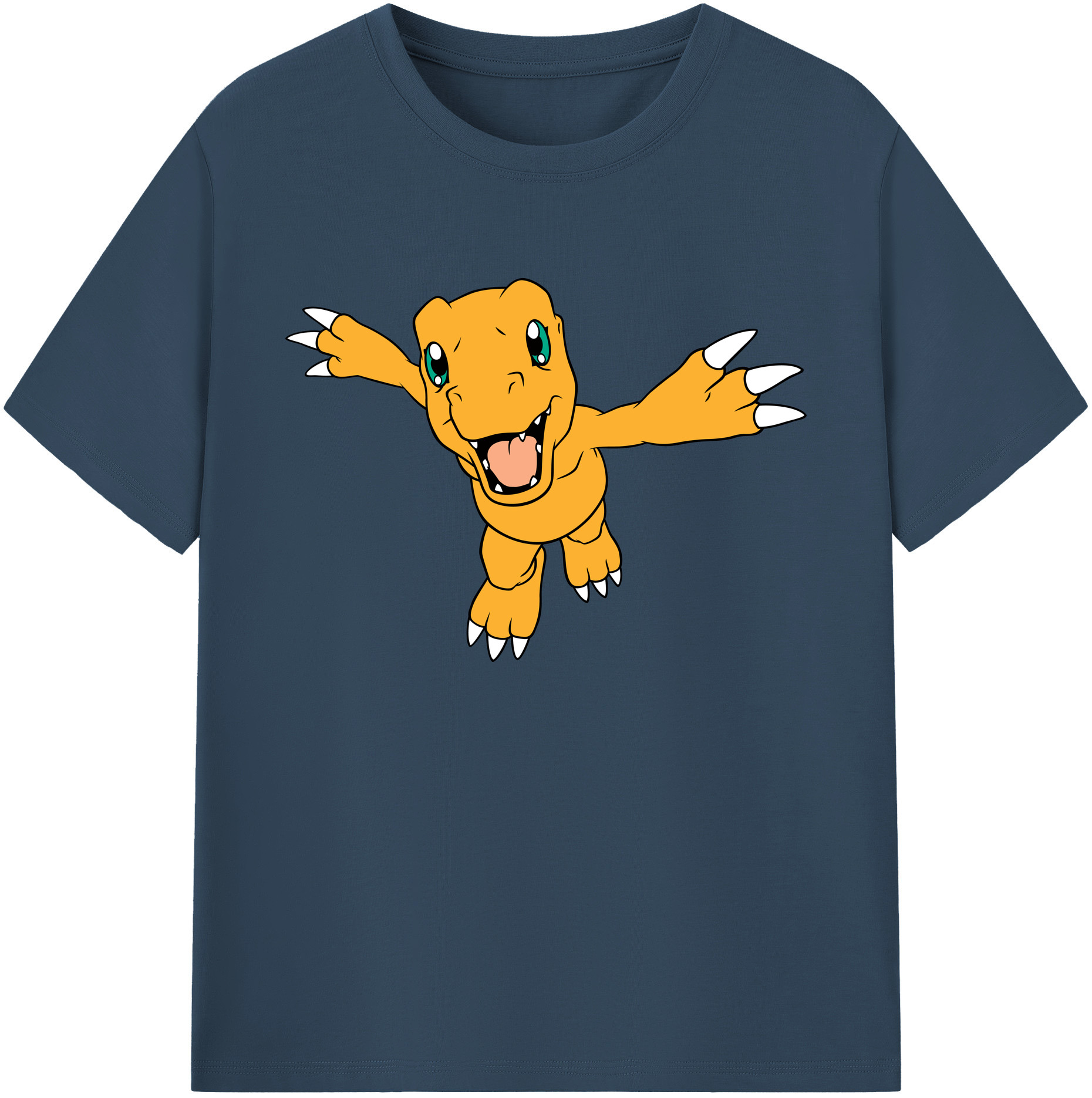 （画像用） Digimon デジタルモンスター/デジモン 綿100％ メンズ半袖Tシャツ｜肌触りやわらか＆通気性