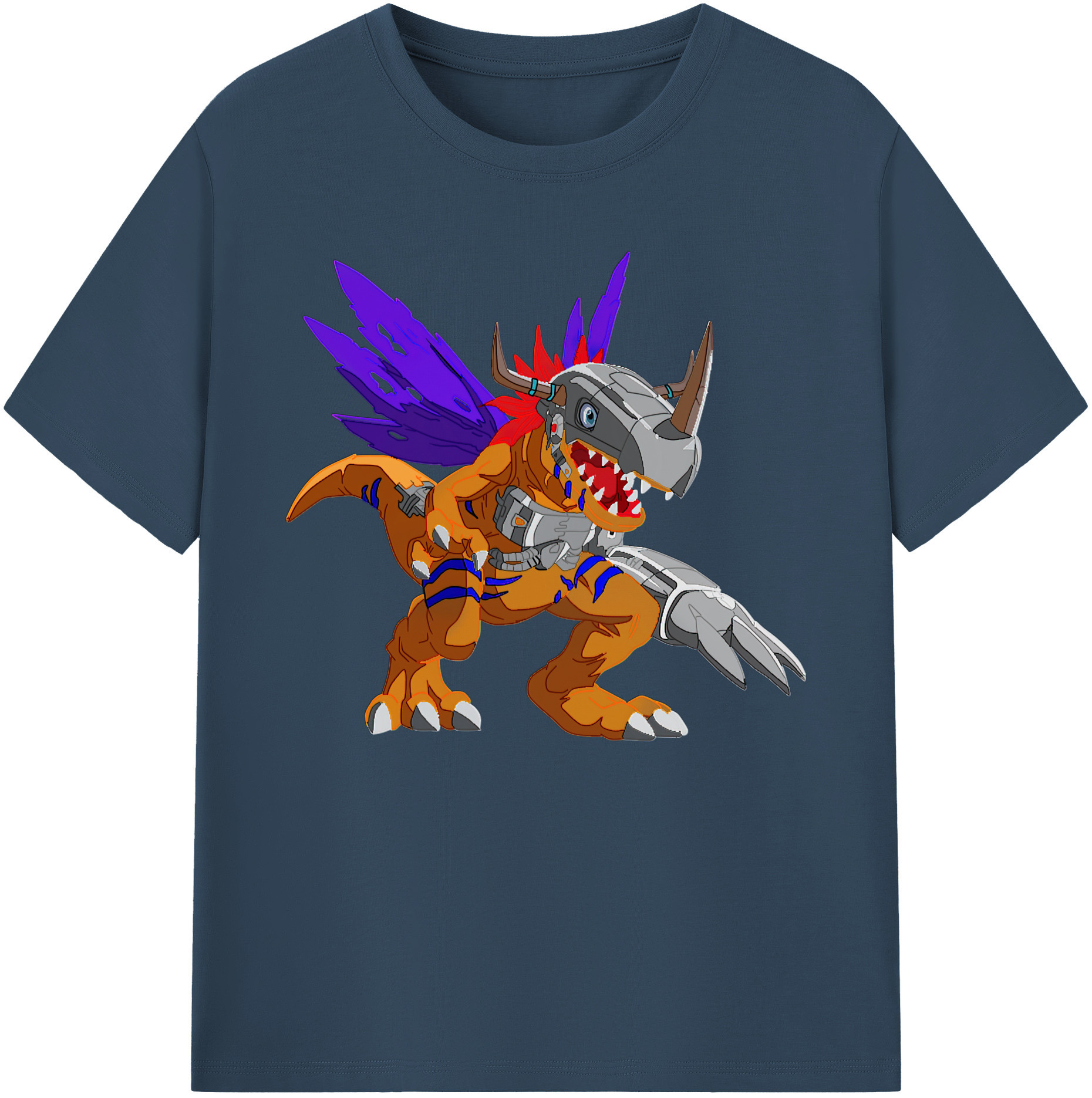 （画像用） Digimon デジタルモンスター/デジモン 綿100％ メンズ半袖Tシャツ｜肌触りやわらか＆通気性