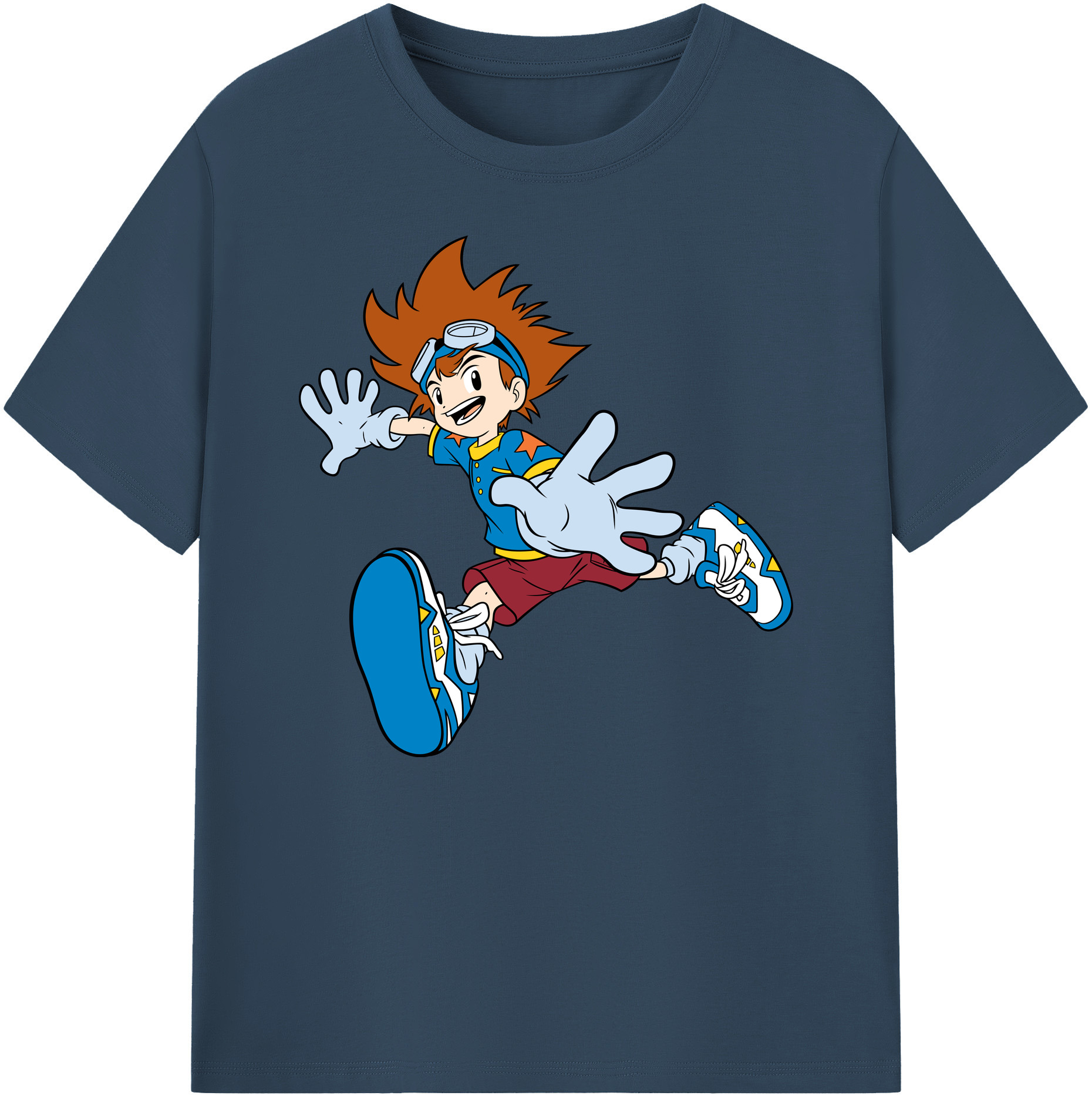 （画像用） Digimon デジタルモンスター/デジモン 綿100％ メンズ半袖Tシャツ｜肌触りやわらか＆通気性