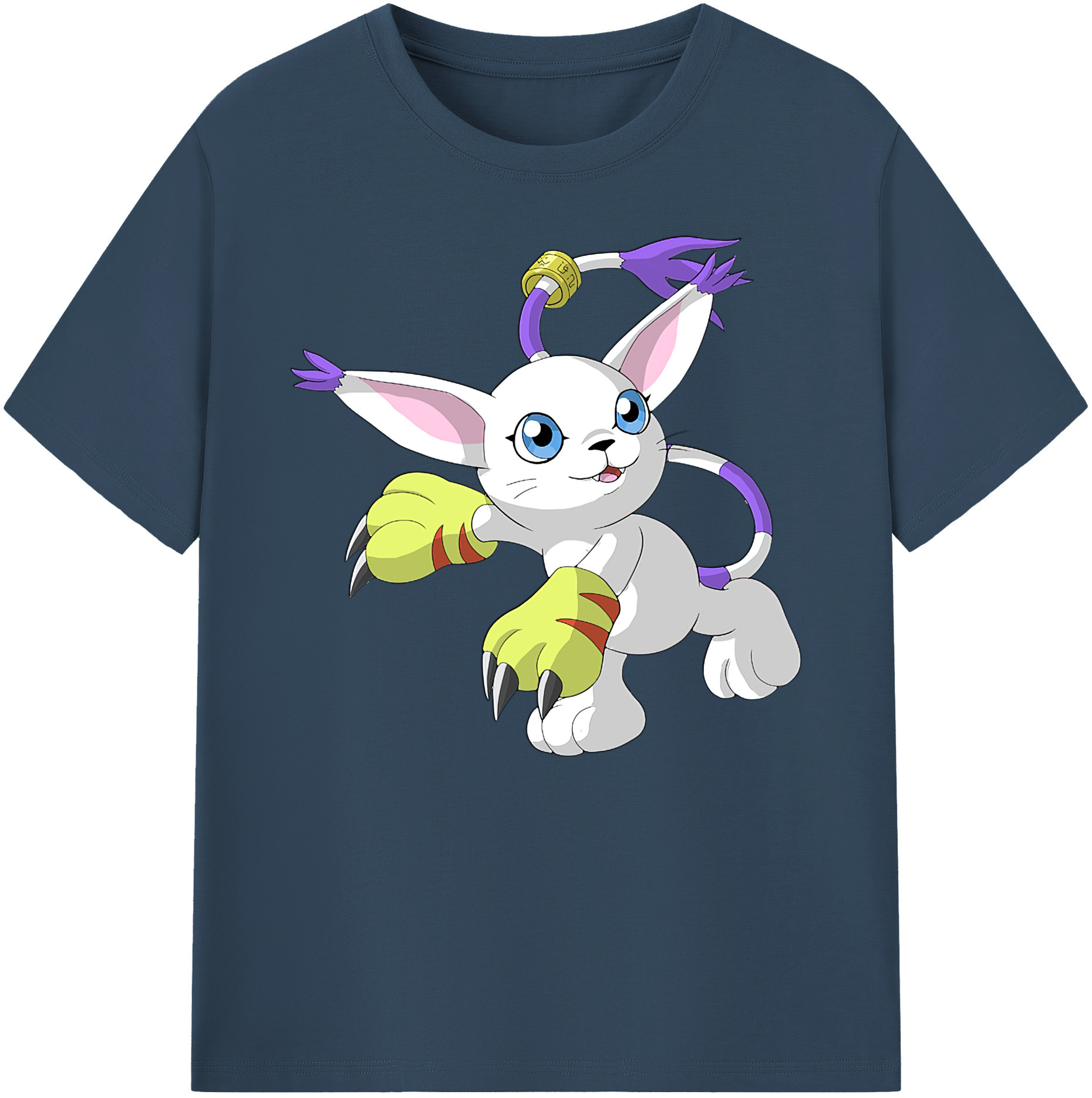 （画像用） Digimon デジタルモンスター/デジモン 綿100％ メンズ半袖Tシャツ｜肌触りやわらか＆通気性