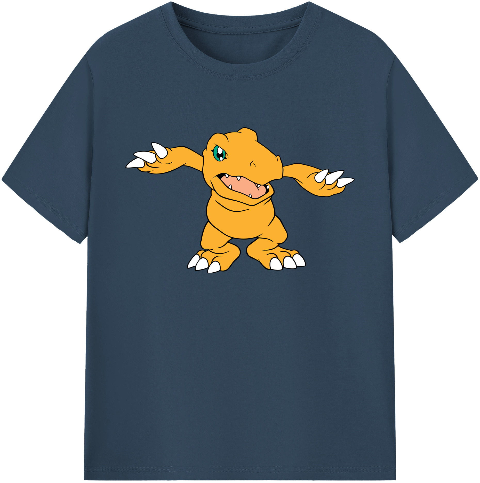 （画像用） Digimon デジタルモンスター/デジモン 綿100％ メンズ半袖Tシャツ｜肌触りやわらか＆通気性