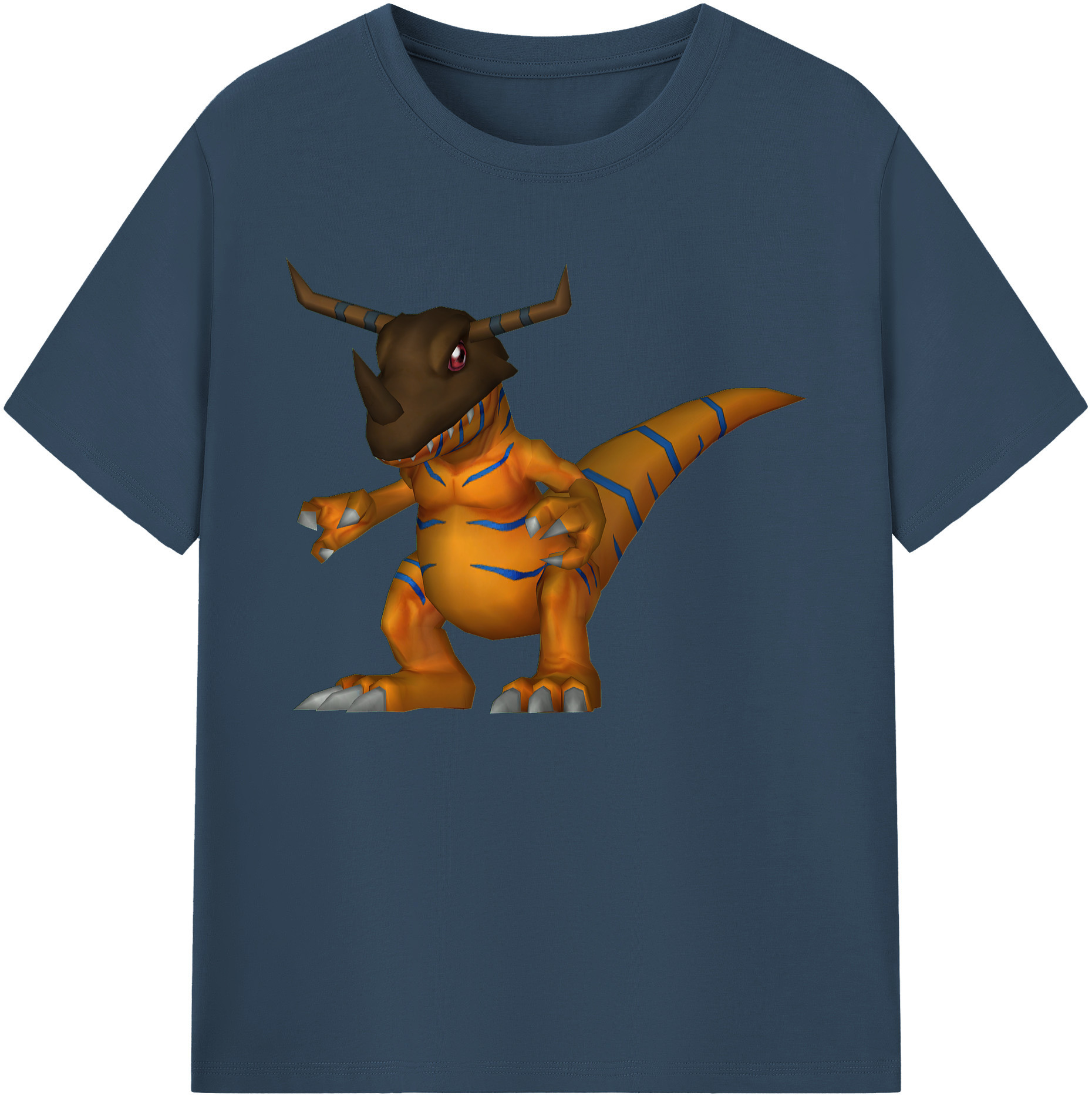 （画像用） Digimon デジタルモンスター/デジモン 綿100％ メンズ半袖Tシャツ｜肌触りやわらか＆通気性