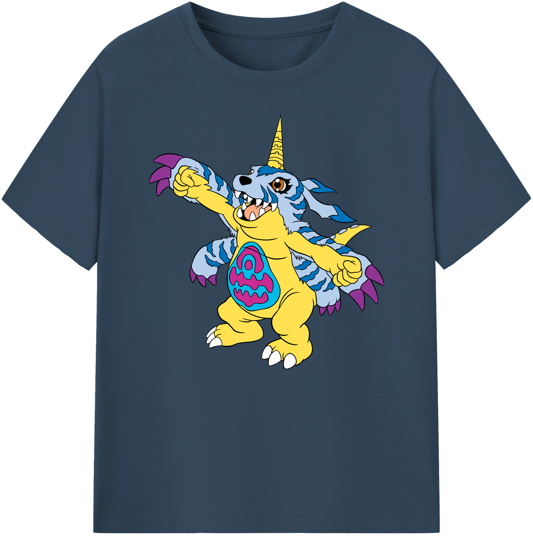（画像用） Digimon デジタルモンスター/デジモン 綿100％ メンズ半袖Tシャツ｜肌触りやわらか＆通気性