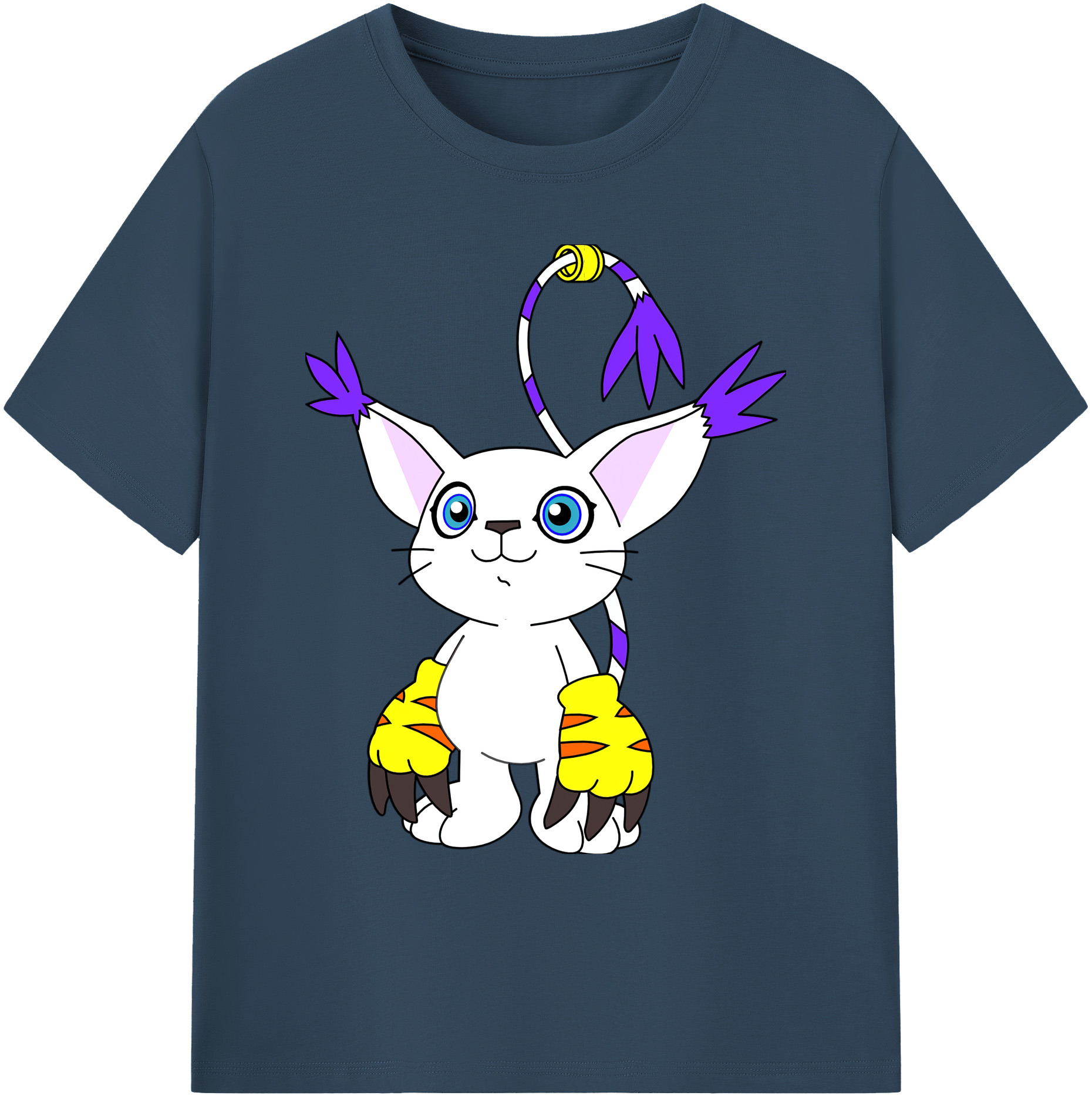 （画像用） Digimon デジタルモンスター/デジモン 綿100％ メンズ半袖Tシャツ｜肌触りやわらか＆通気性