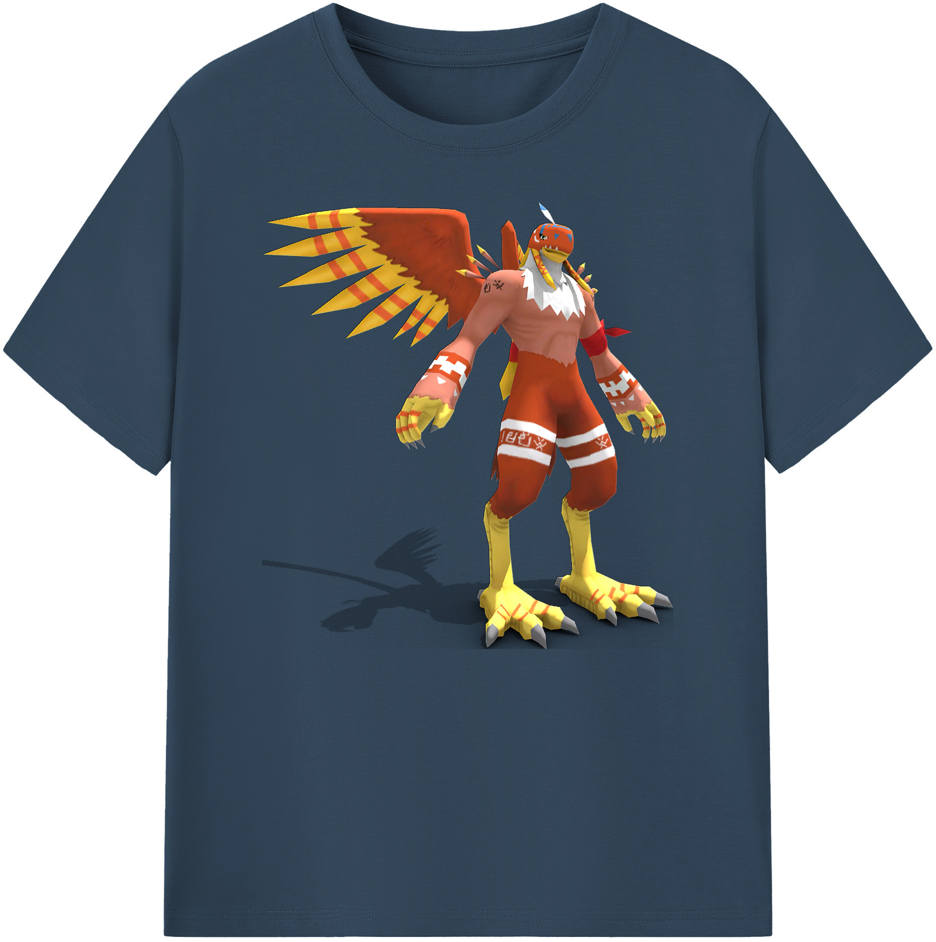 （画像用） Digimon デジタルモンスター/デジモン 綿100％ メンズ半袖Tシャツ｜肌触りやわらか＆通気性