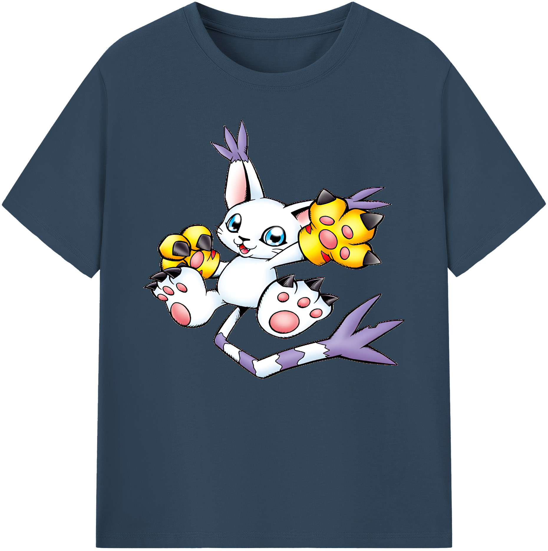 （画像用） Digimon デジタルモンスター/デジモン 綿100％ メンズ半袖Tシャツ｜肌触りやわらか＆通気性