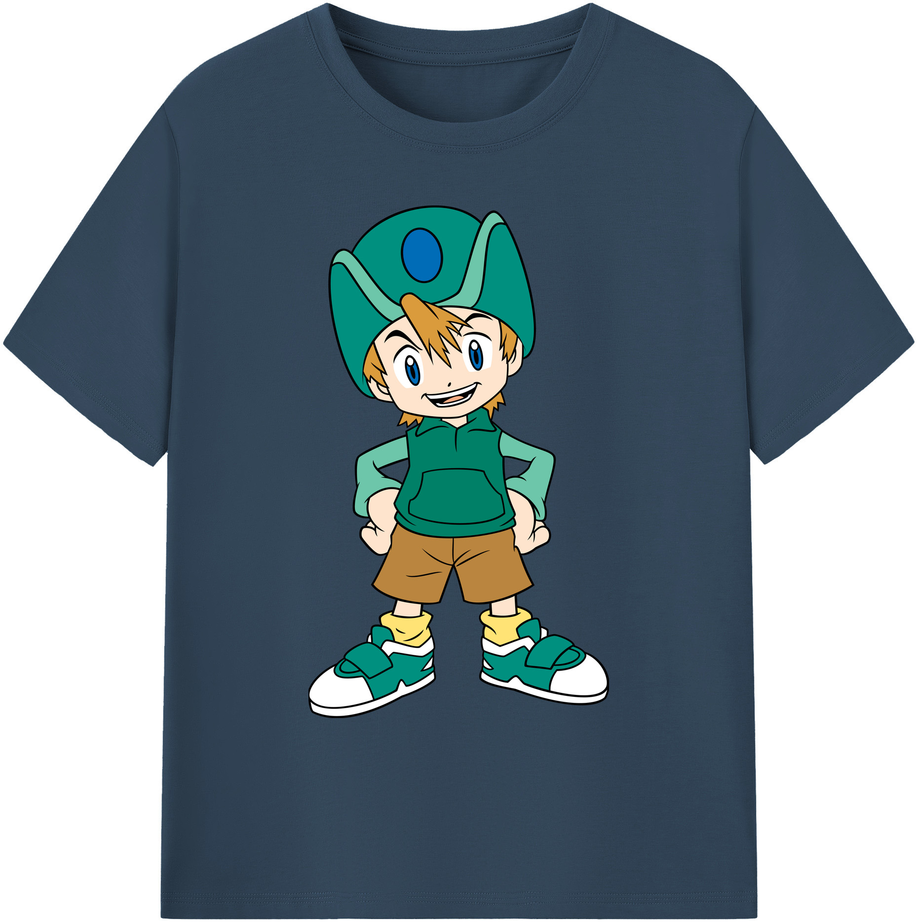 （画像用） Digimon デジタルモンスター/デジモン 綿100％ メンズ半袖Tシャツ｜肌触りやわらか＆通気性
