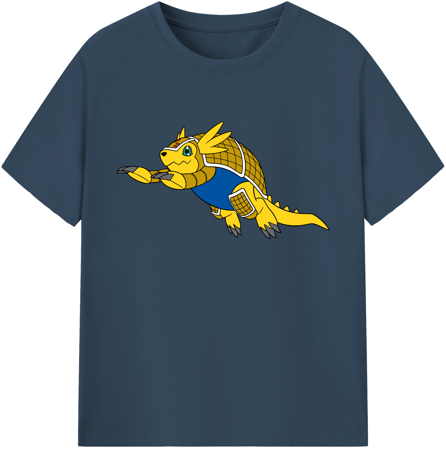 （画像用） Digimon デジタルモンスター/デジモン 綿100％ メンズ半袖Tシャツ｜肌触りやわらか＆通気性