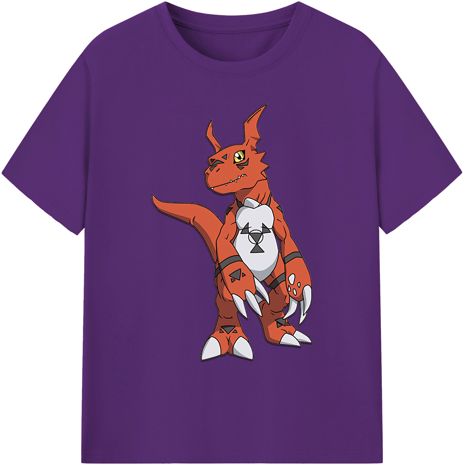 （画像用） Digimon デジタルモンスター/デジモン 綿100％ メンズ半袖Tシャツ｜肌触りやわらか＆通気性