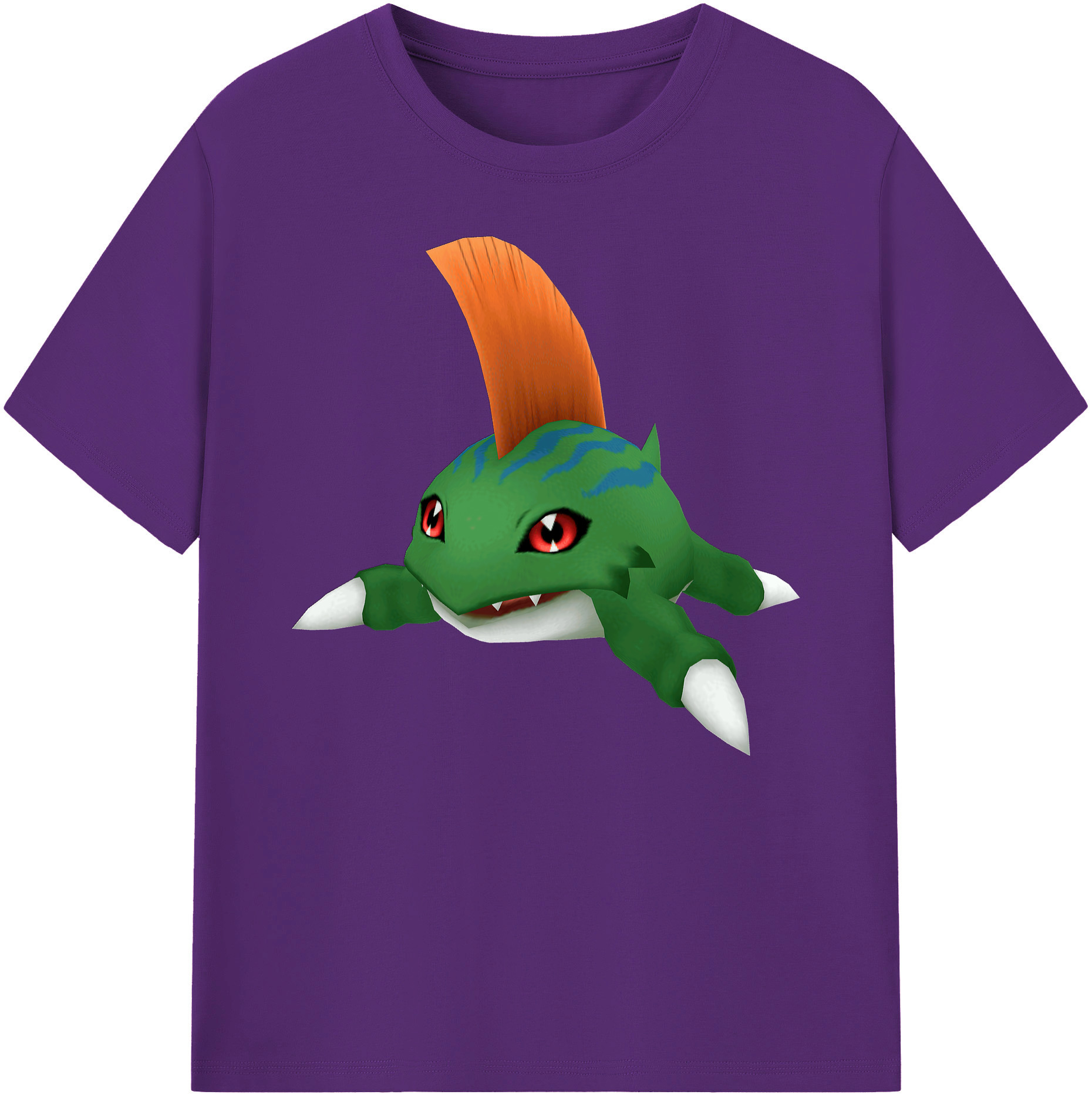 （画像用） Digimon デジタルモンスター/デジモン 綿100％ メンズ半袖Tシャツ｜肌触りやわらか＆通気性