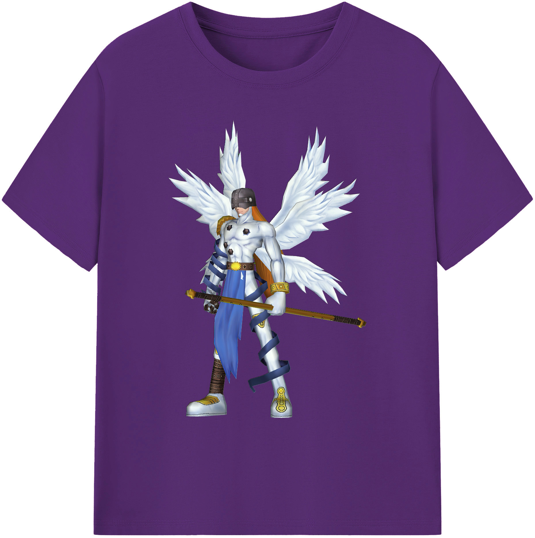 （画像用） Digimon デジタルモンスター/デジモン 綿100％ メンズ半袖Tシャツ｜肌触りやわらか＆通気性