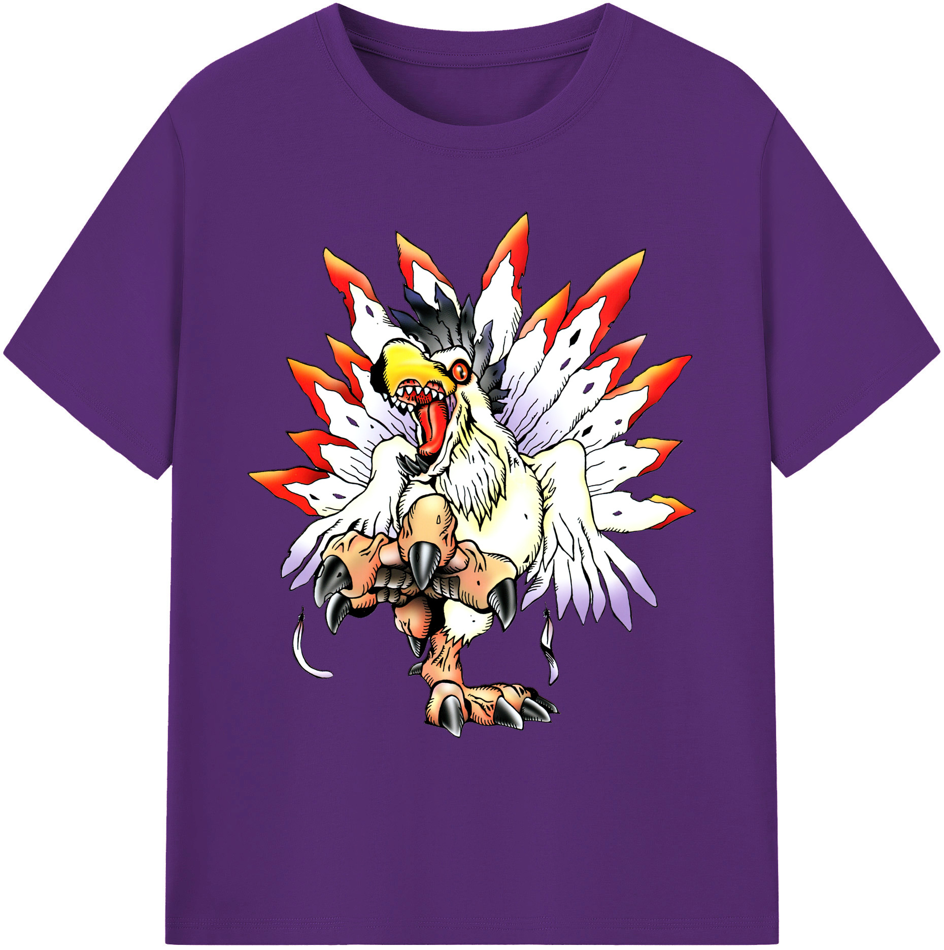 （画像用） Digimon デジタルモンスター/デジモン 綿100％ メンズ半袖Tシャツ｜肌触りやわらか＆通気性