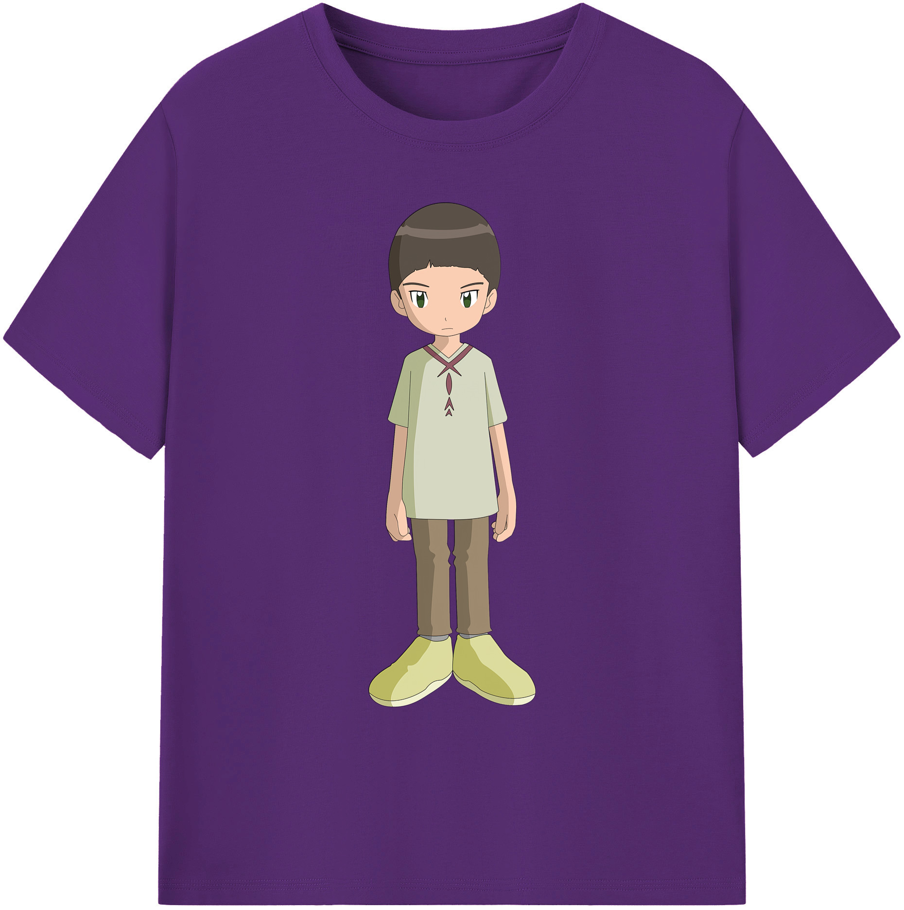（画像用） Digimon デジタルモンスター/デジモン 綿100％ メンズ半袖Tシャツ｜肌触りやわらか＆通気性