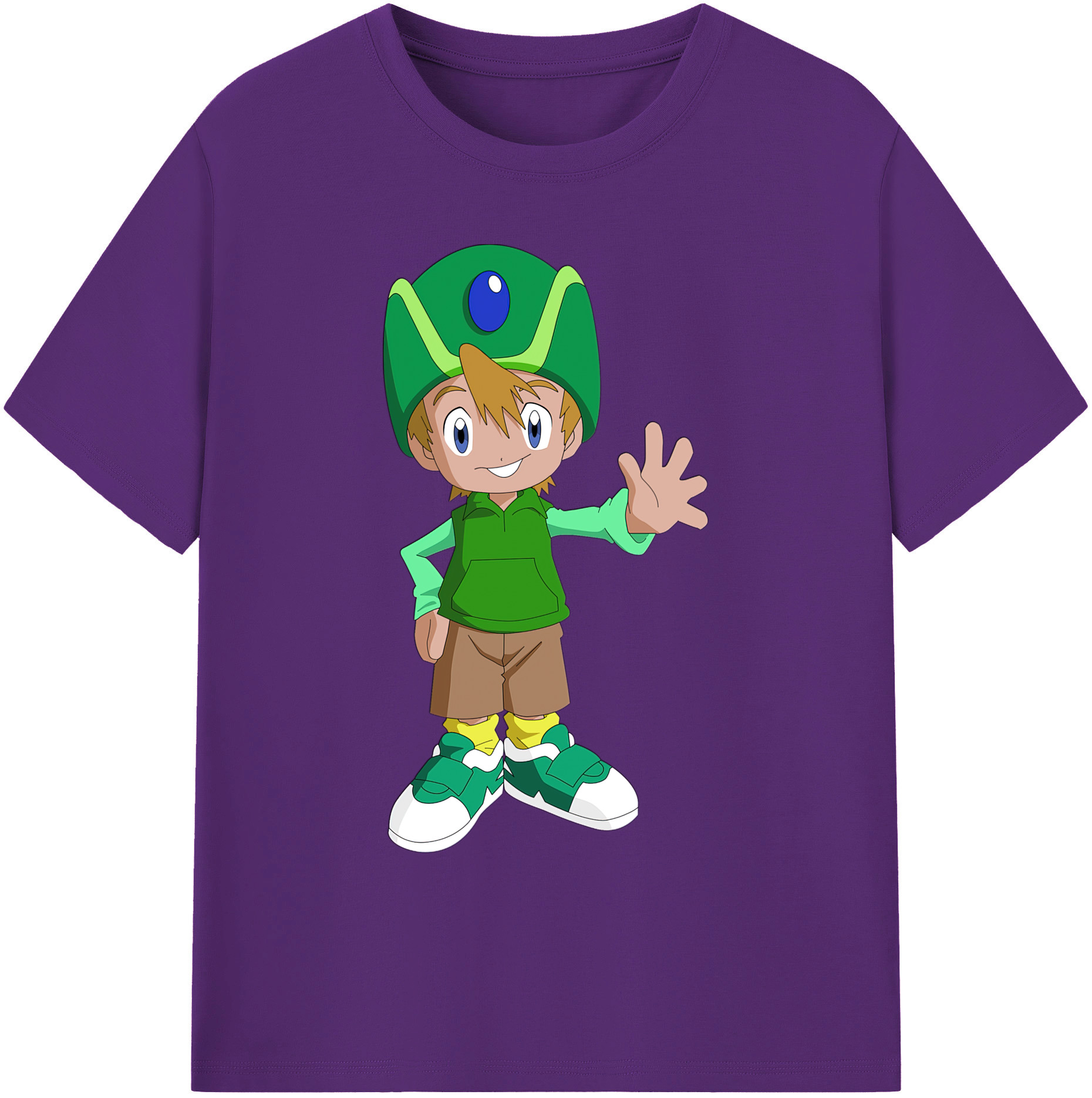 （画像用） Digimon デジタルモンスター/デジモン 綿100％ メンズ半袖Tシャツ｜肌触りやわらか＆通気性