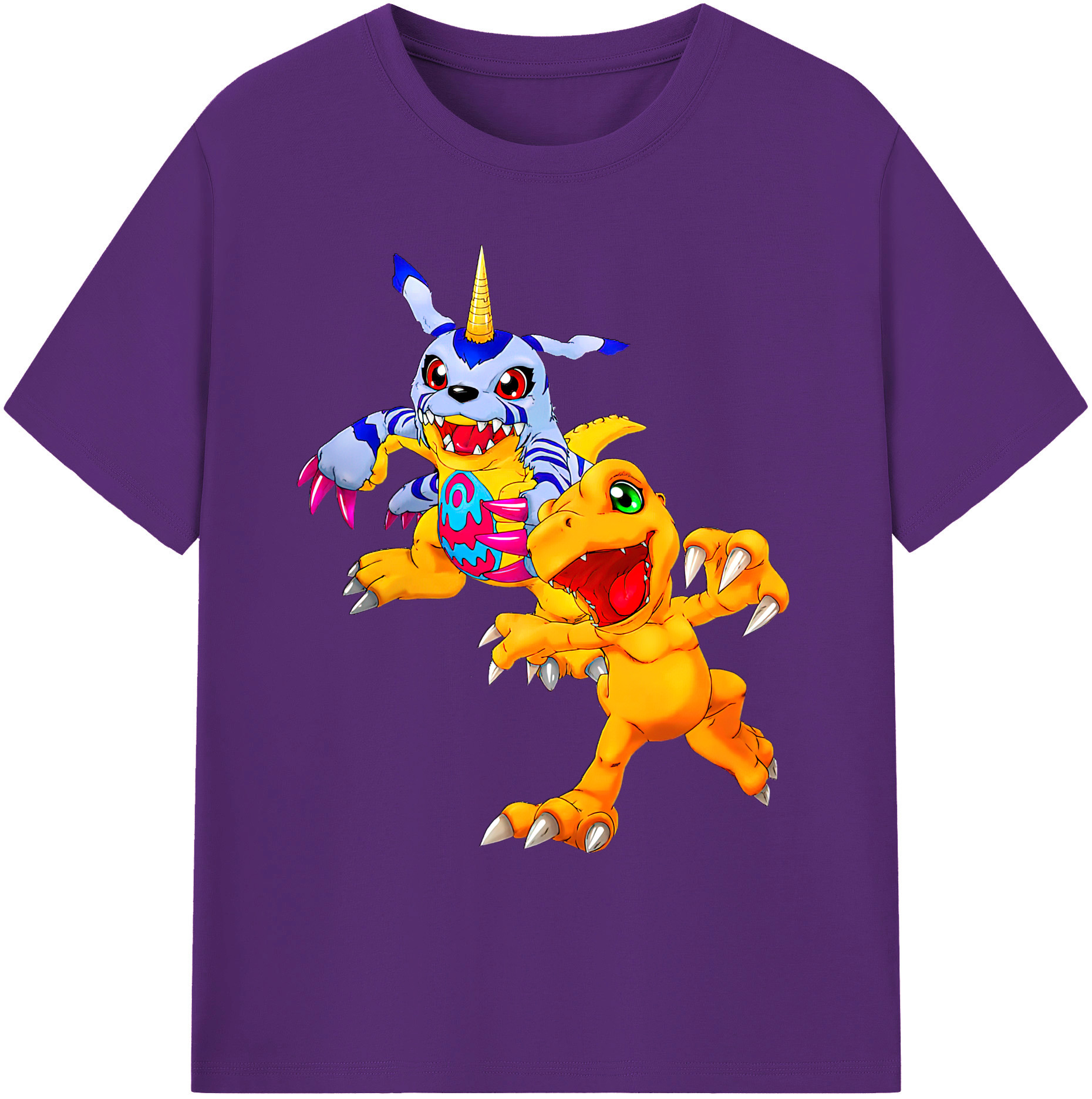 （画像用） Digimon デジタルモンスター/デジモン 綿100％ メンズ半袖Tシャツ｜肌触りやわらか＆通気性