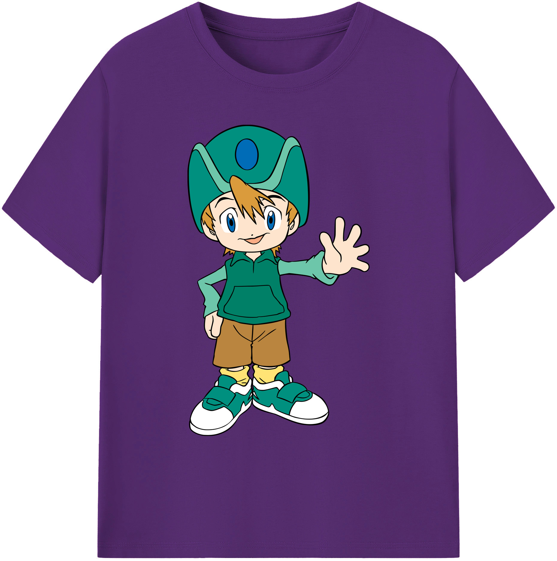 （画像用） Digimon デジタルモンスター/デジモン 綿100％ メンズ半袖Tシャツ｜肌触りやわらか＆通気性