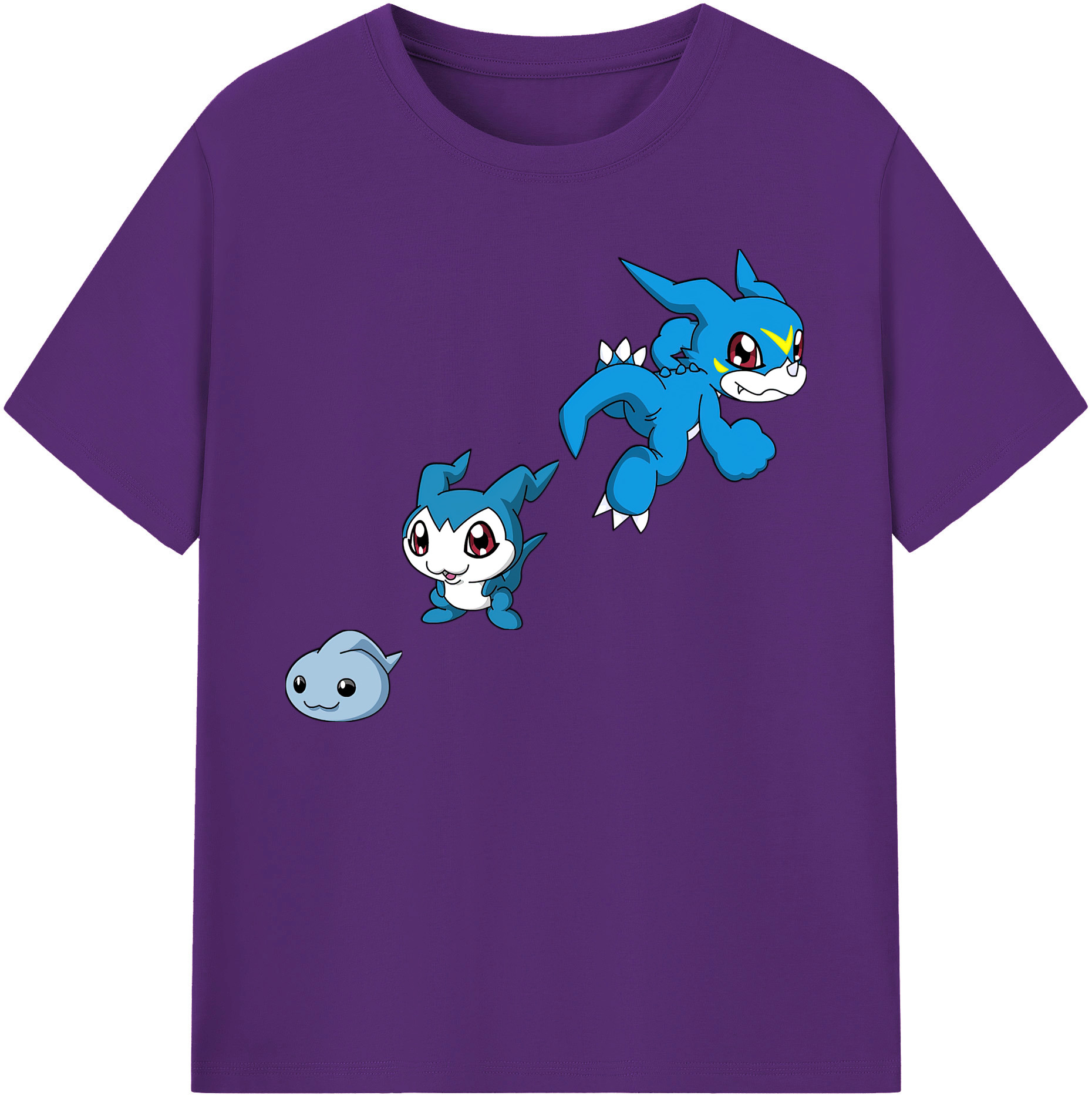 （画像用） Digimon デジタルモンスター/デジモン 綿100％ メンズ半袖Tシャツ｜肌触りやわらか＆通気性