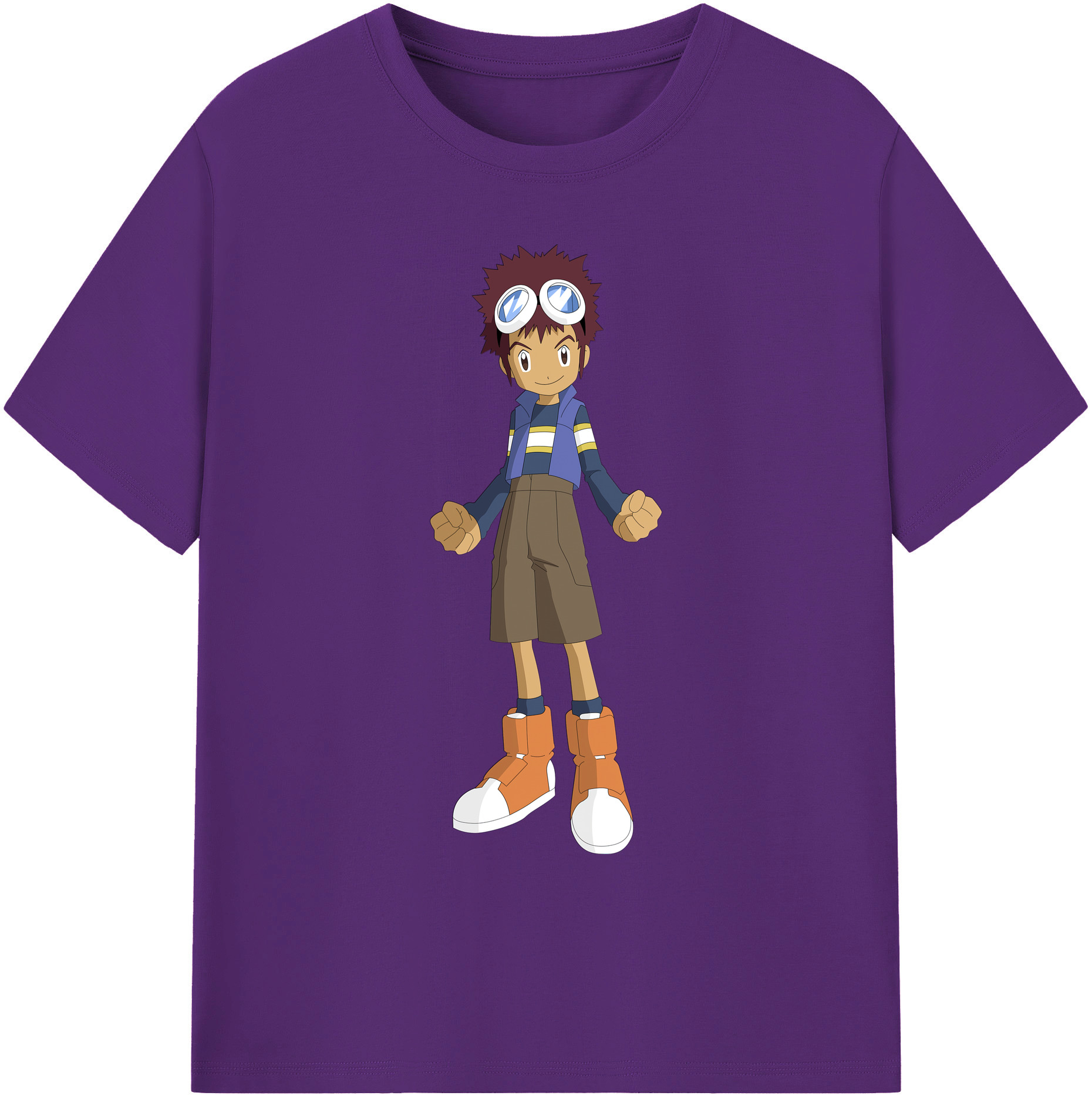 （画像用） Digimon デジタルモンスター/デジモン 綿100％ メンズ半袖Tシャツ｜肌触りやわらか＆通気性