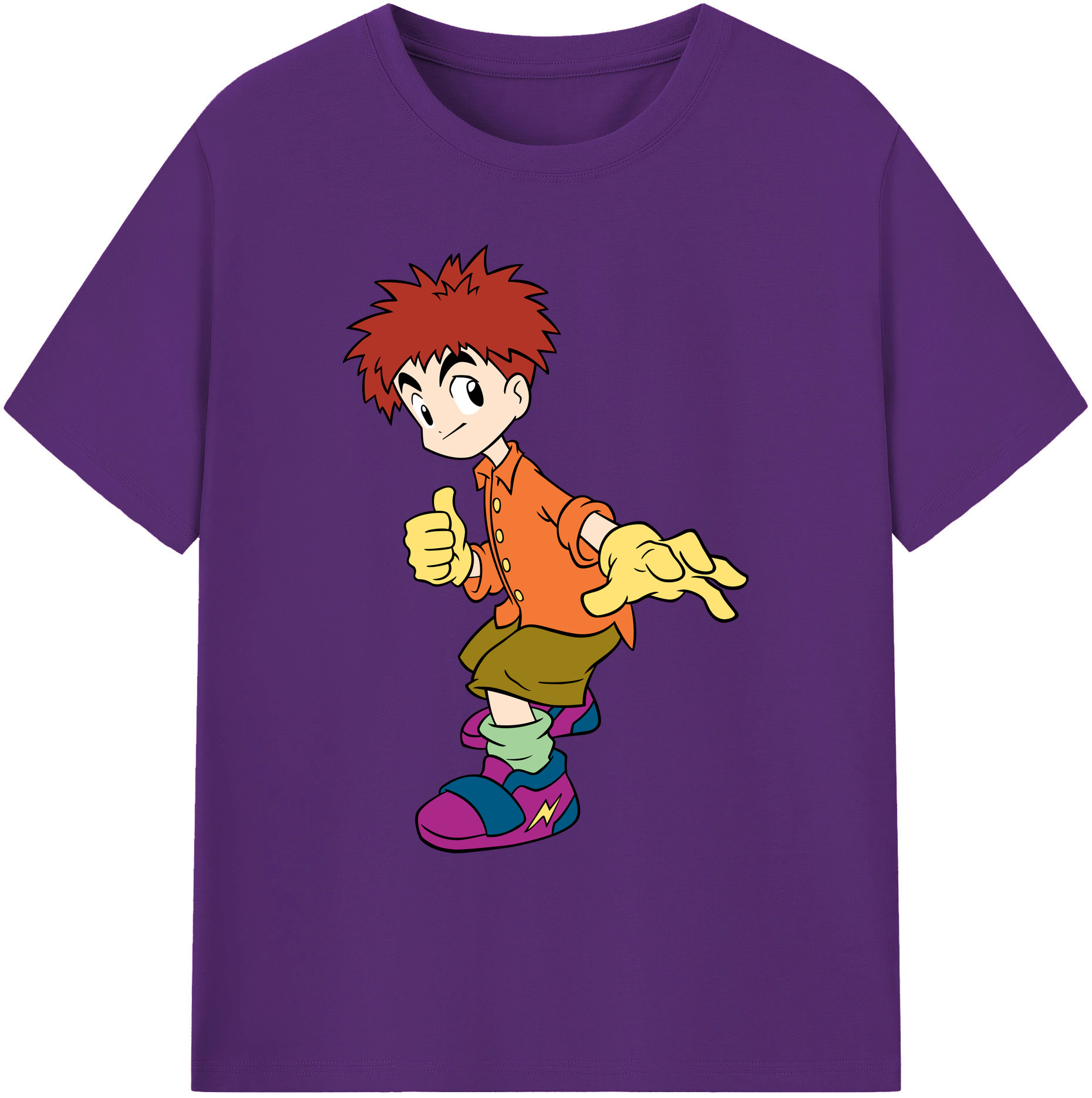 （画像用） Digimon デジタルモンスター/デジモン 綿100％ メンズ半袖Tシャツ｜肌触りやわらか＆通気性