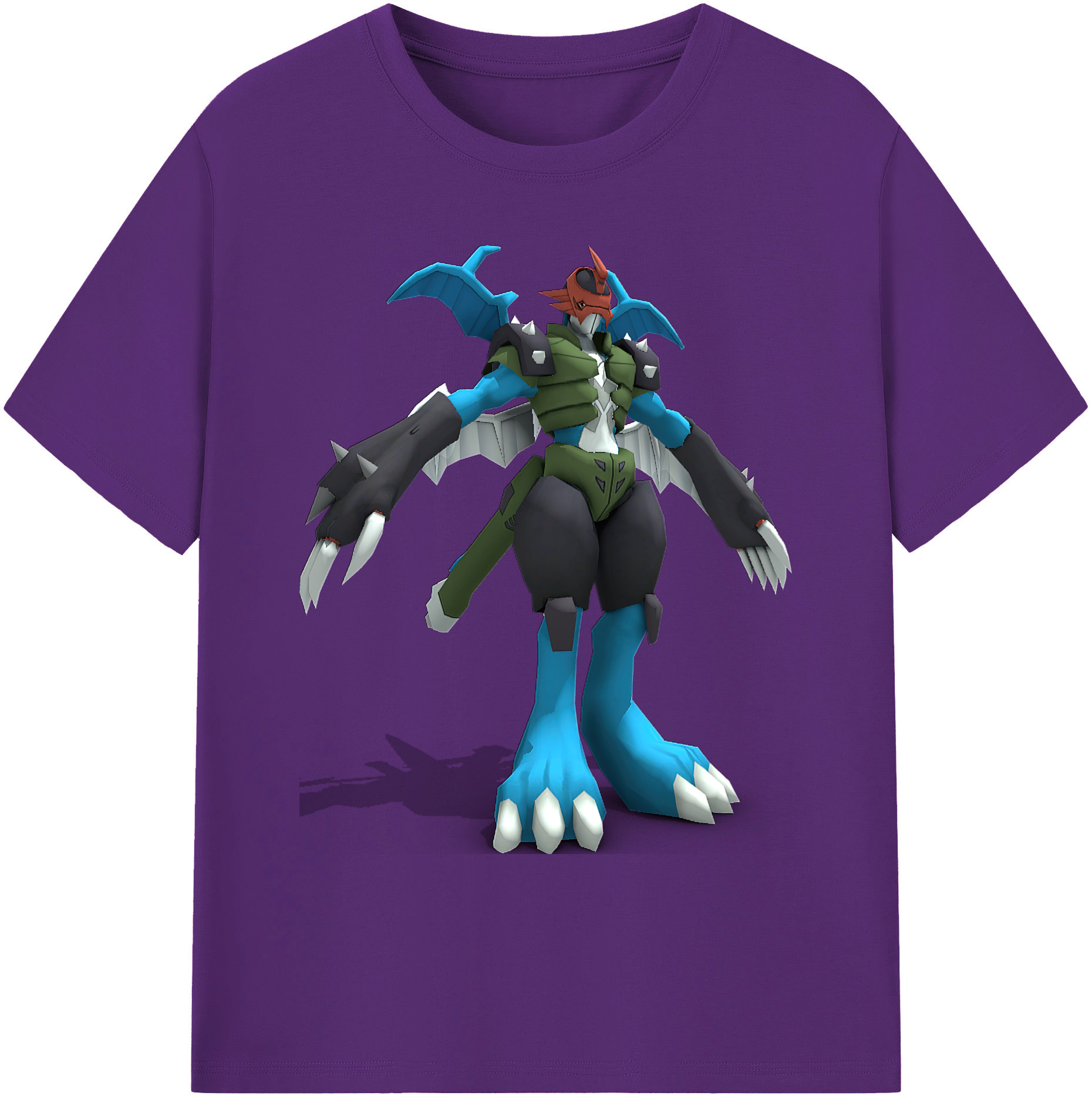 （画像用） Digimon デジタルモンスター/デジモン 綿100％ メンズ半袖Tシャツ｜肌触りやわらか＆通気性