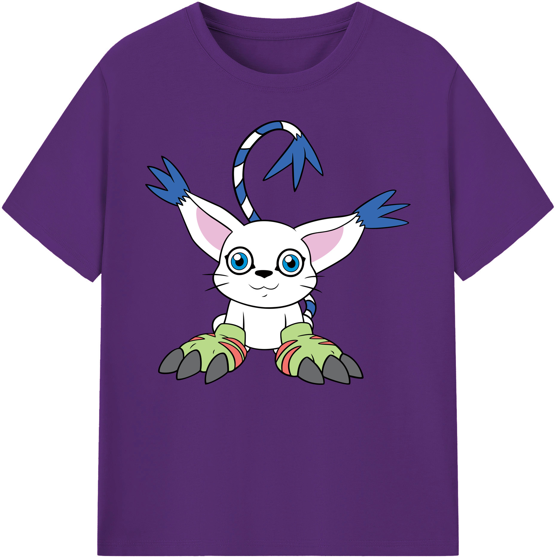 （画像用） Digimon デジタルモンスター/デジモン 綿100％ メンズ半袖Tシャツ｜肌触りやわらか＆通気性