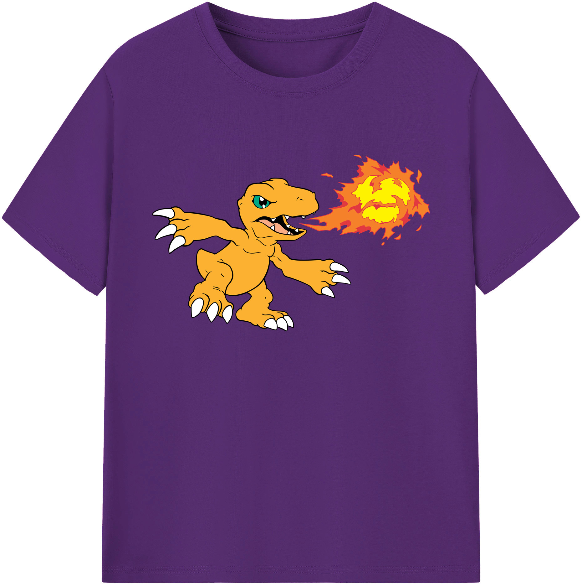 （画像用） Digimon デジタルモンスター/デジモン 綿100％ メンズ半袖Tシャツ｜肌触りやわらか＆通気性