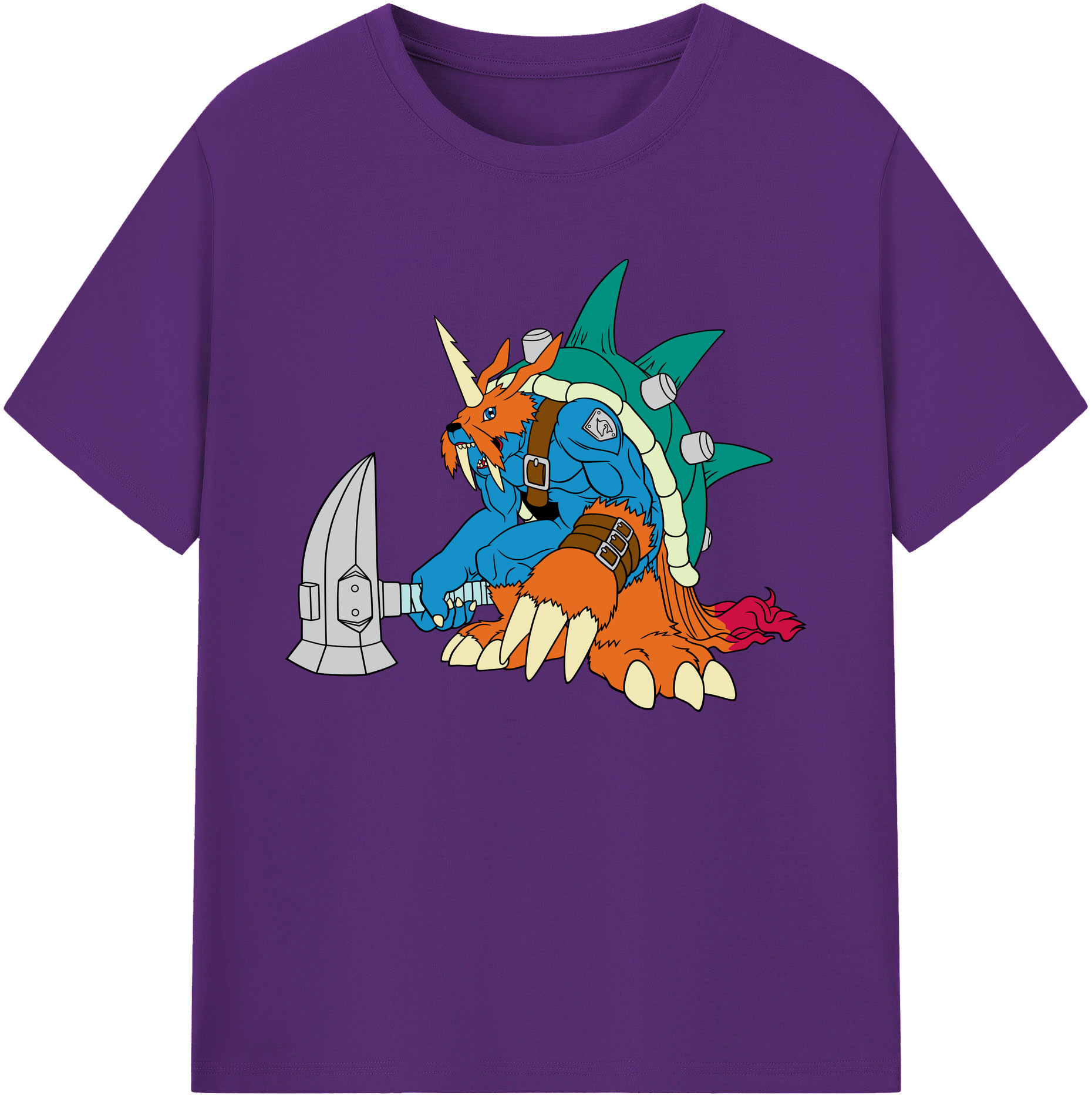 （画像用） Digimon デジタルモンスター/デジモン 綿100％ メンズ半袖Tシャツ｜肌触りやわらか＆通気性