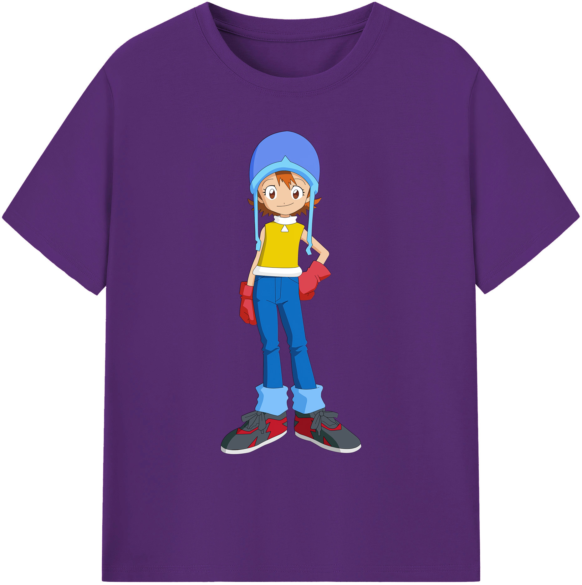 （画像用） Digimon デジタルモンスター/デジモン 綿100％ メンズ半袖Tシャツ｜肌触りやわらか＆通気性