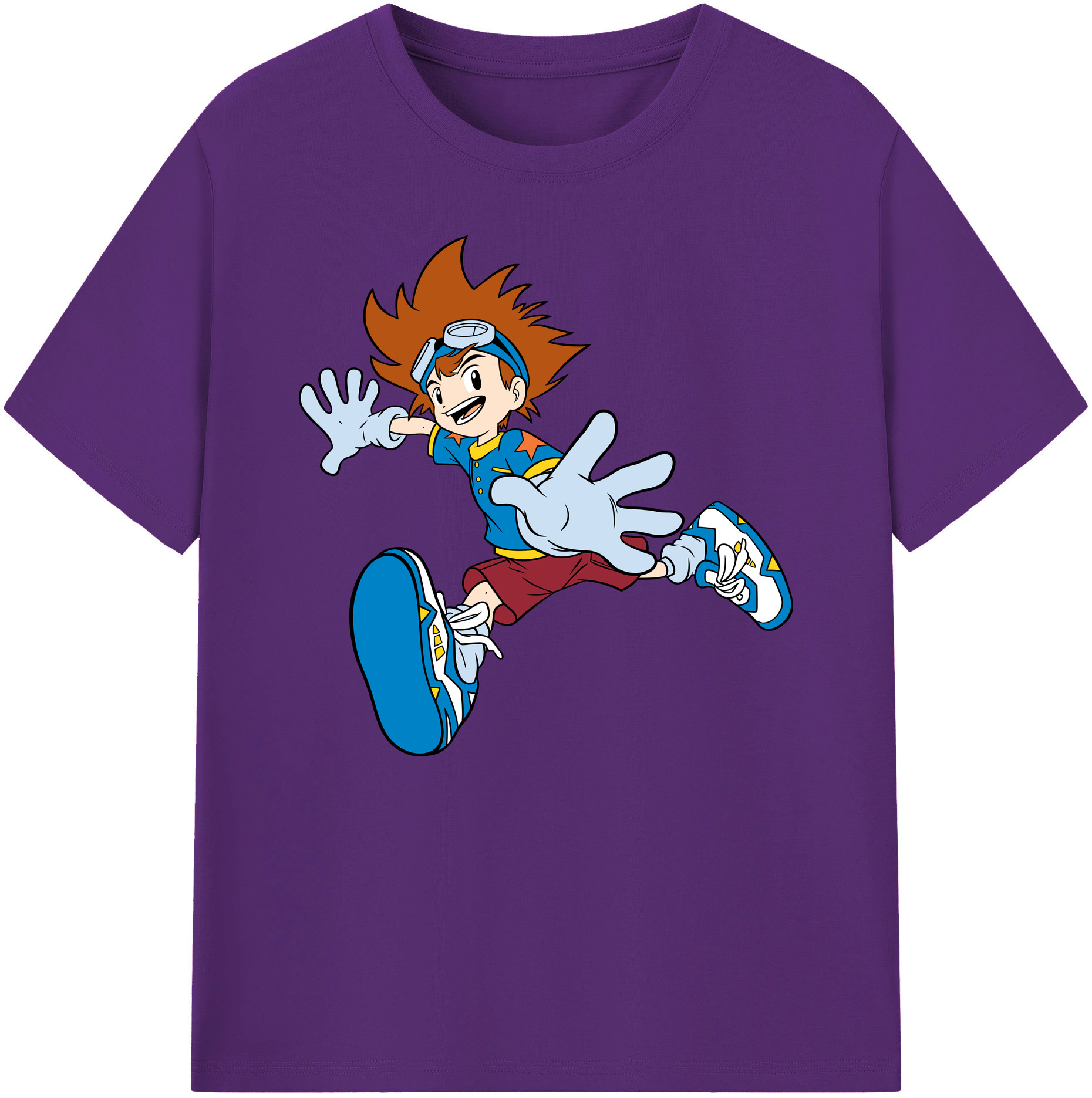 （画像用） Digimon デジタルモンスター/デジモン 綿100％ メンズ半袖Tシャツ｜肌触りやわらか＆通気性
