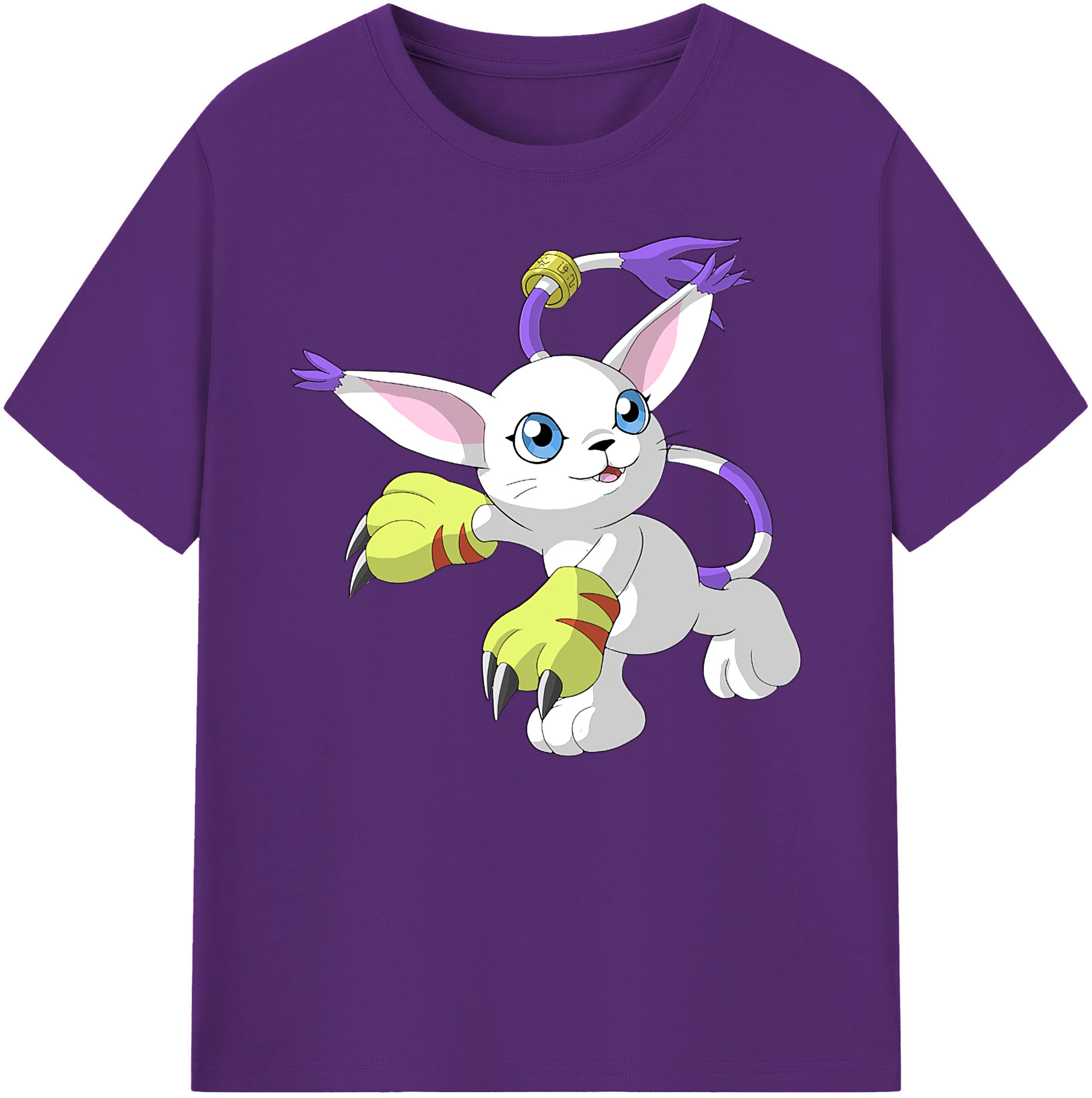 （画像用） Digimon デジタルモンスター/デジモン 綿100％ メンズ半袖Tシャツ｜肌触りやわらか＆通気性