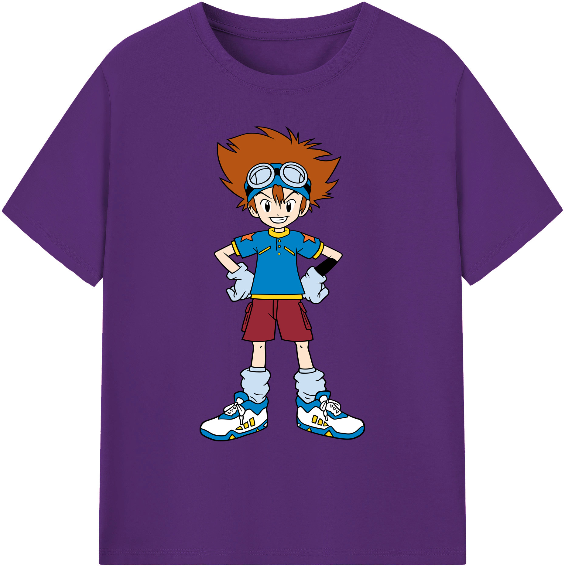 （画像用） Digimon デジタルモンスター/デジモン 綿100％ メンズ半袖Tシャツ｜肌触りやわらか＆通気性