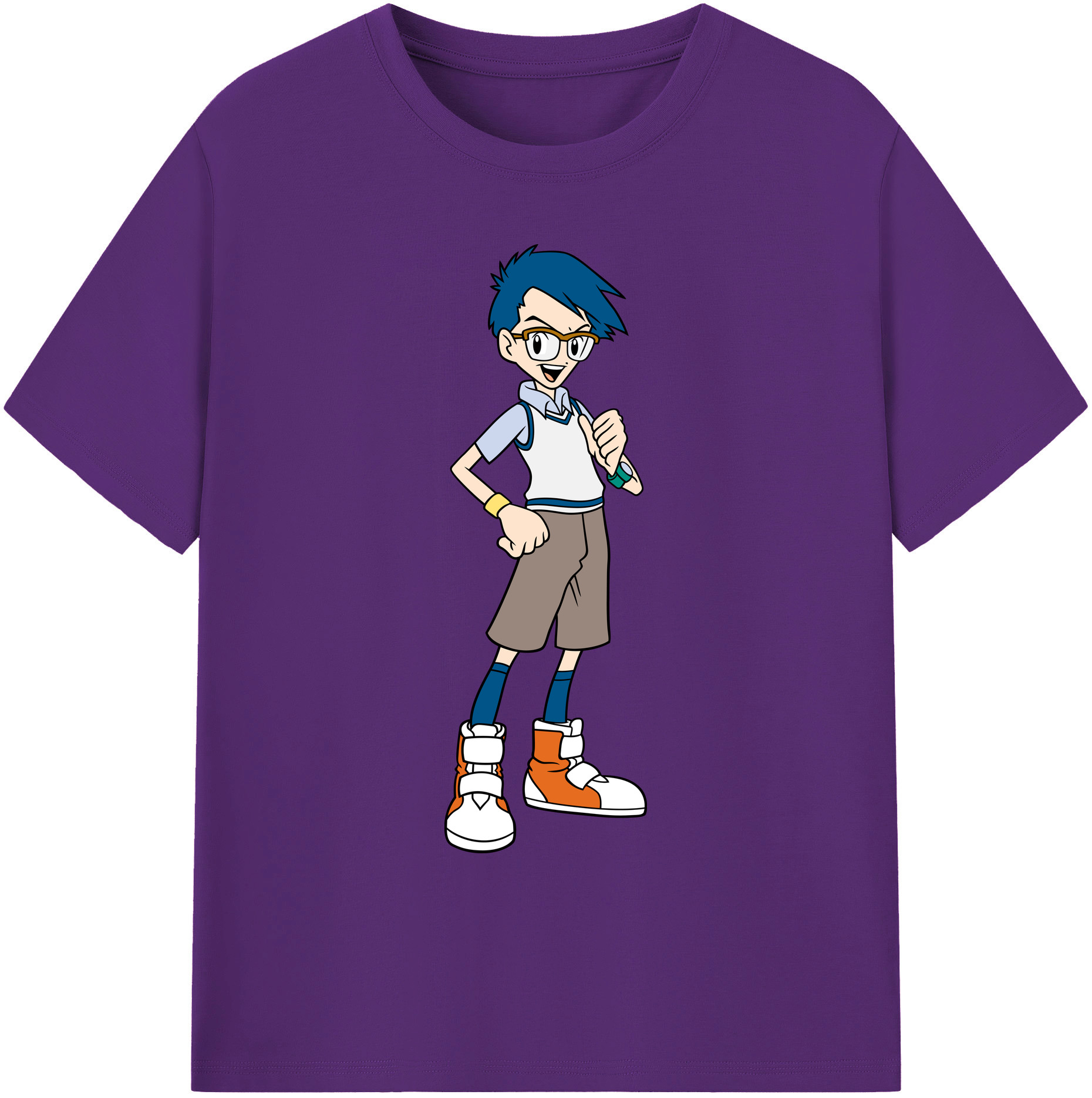 （画像用） Digimon デジタルモンスター/デジモン 綿100％ メンズ半袖Tシャツ｜肌触りやわらか＆通気性