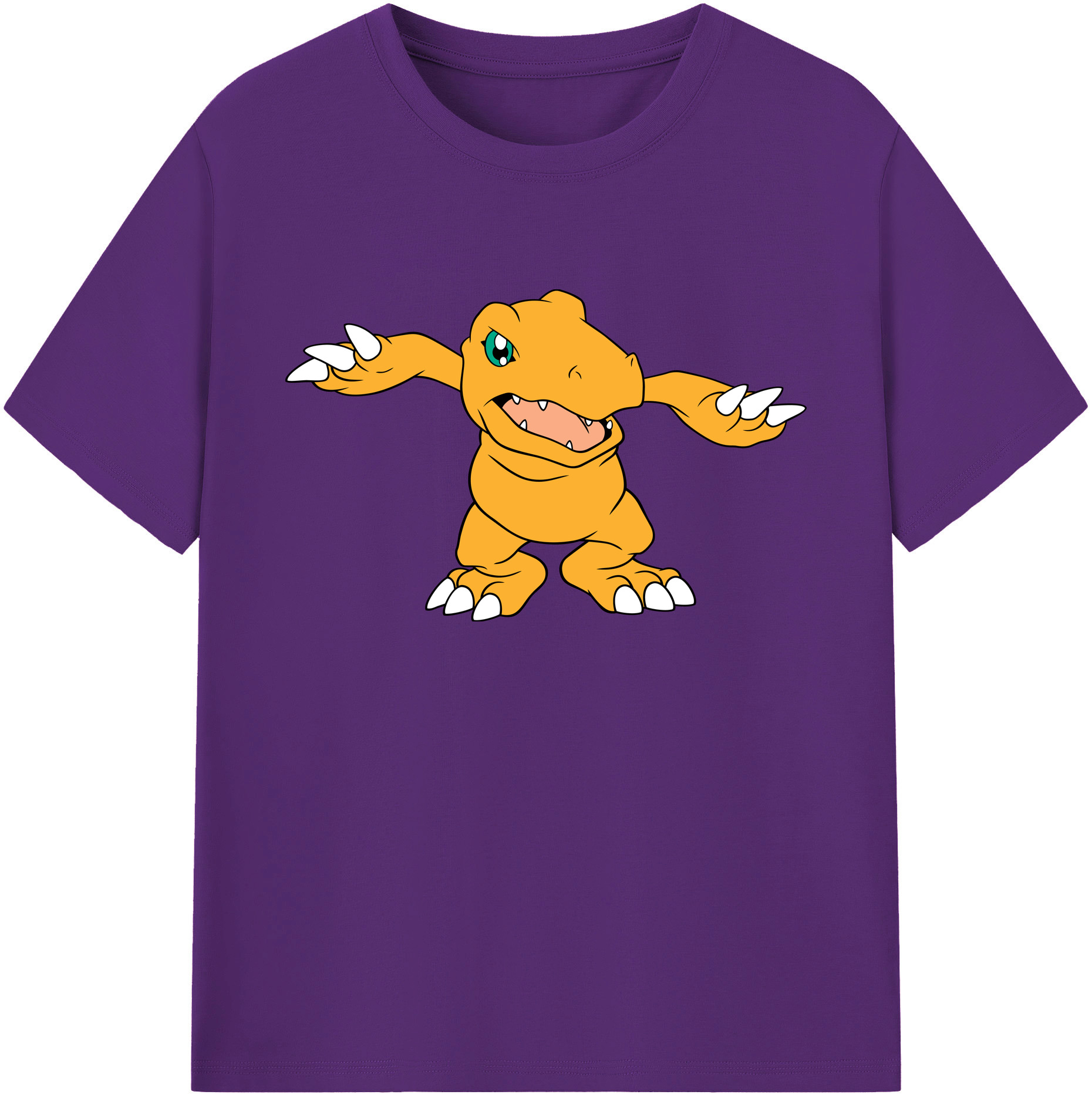（画像用） Digimon デジタルモンスター/デジモン 綿100％ メンズ半袖Tシャツ｜肌触りやわらか＆通気性