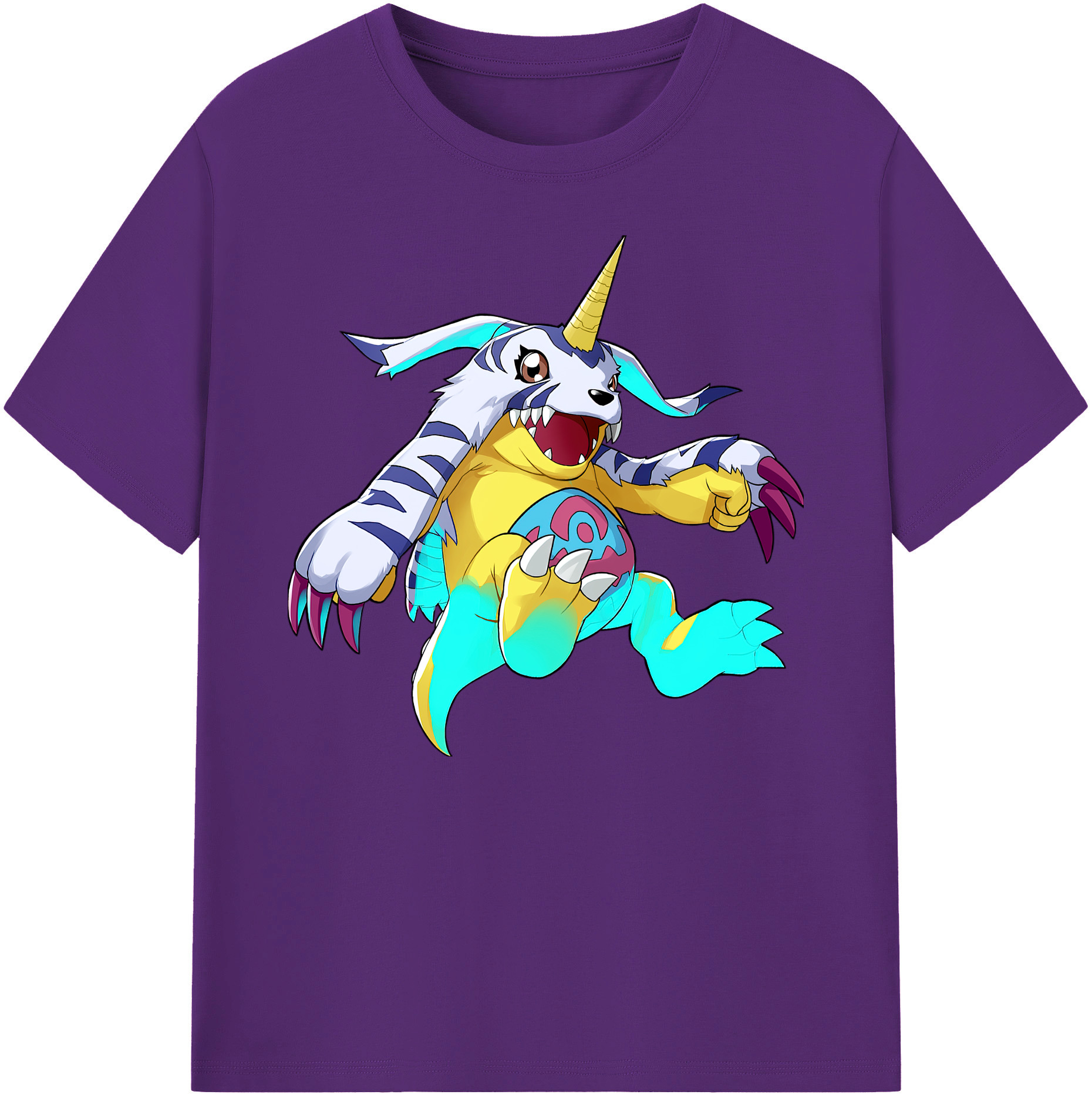 （画像用） Digimon デジタルモンスター/デジモン 綿100％ メンズ半袖Tシャツ｜肌触りやわらか＆通気性