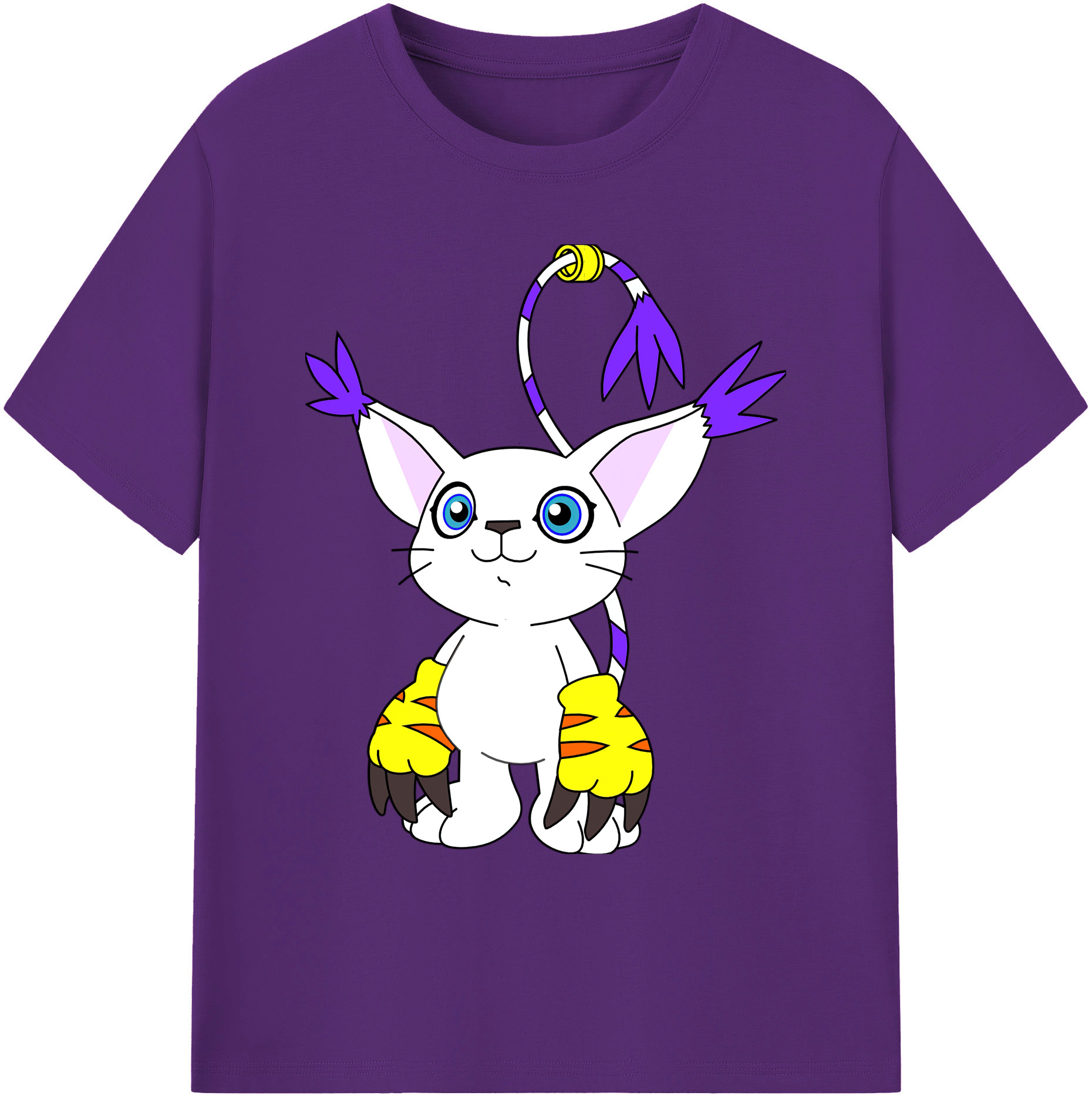 （画像用） Digimon デジタルモンスター/デジモン 綿100％ メンズ半袖Tシャツ｜肌触りやわらか＆通気性
