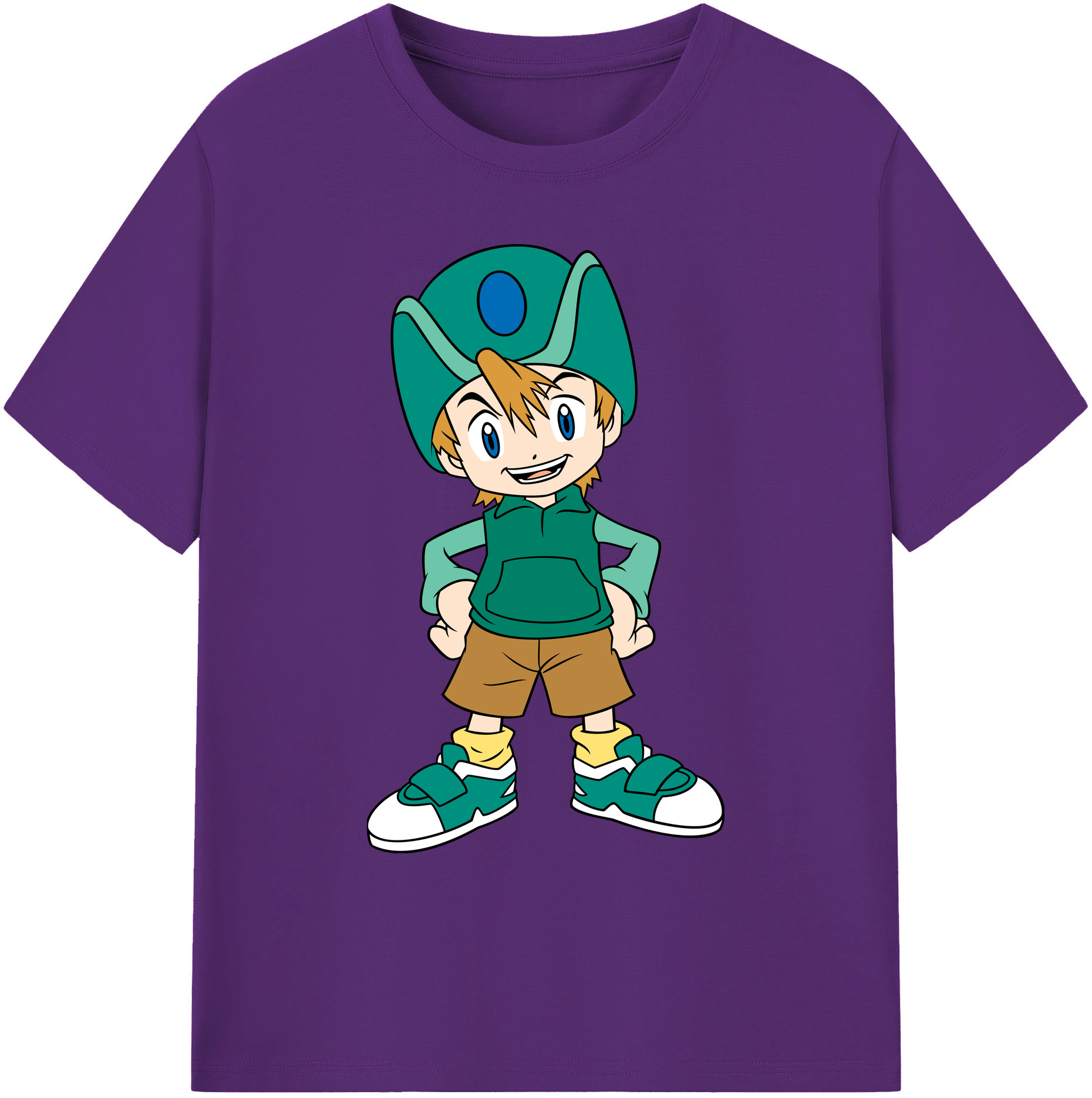 （画像用） Digimon デジタルモンスター/デジモン 綿100％ メンズ半袖Tシャツ｜肌触りやわらか＆通気性