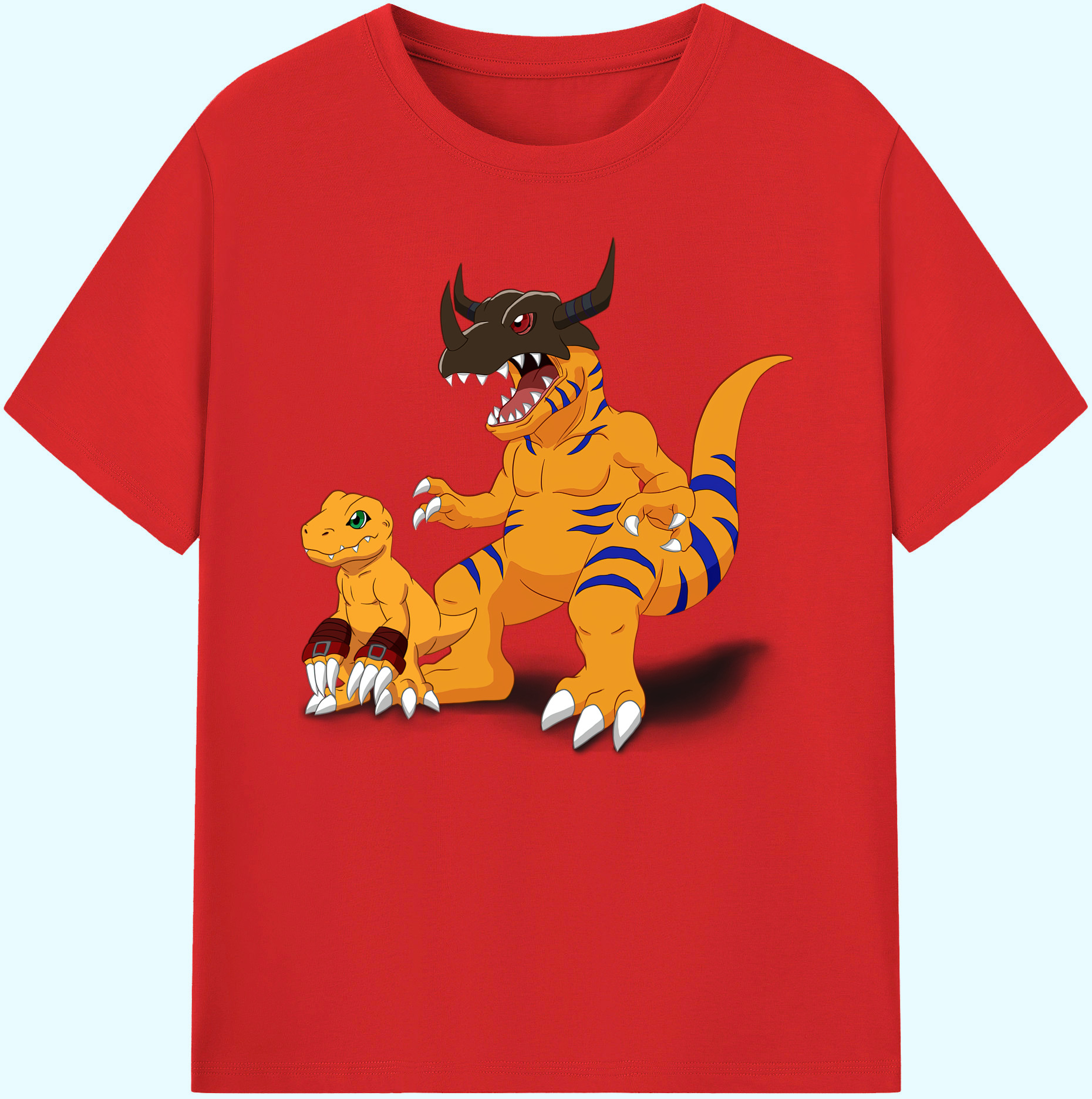 （画像用） Digimon デジタルモンスター/デジモン 綿100％ メンズ半袖Tシャツ｜肌触りやわらか＆通気性