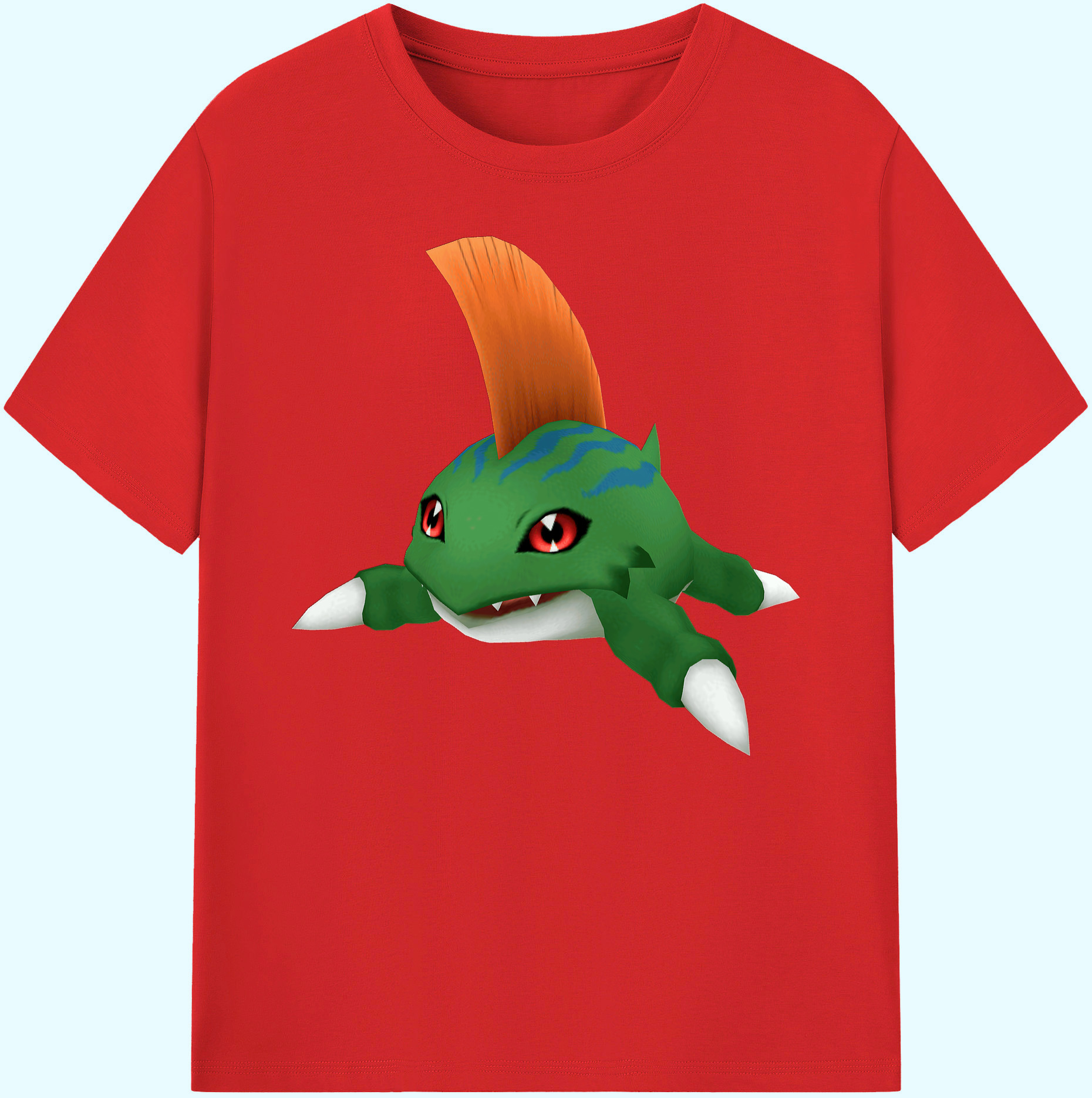 （画像用） Digimon デジタルモンスター/デジモン 綿100％ メンズ半袖Tシャツ｜肌触りやわらか＆通気性