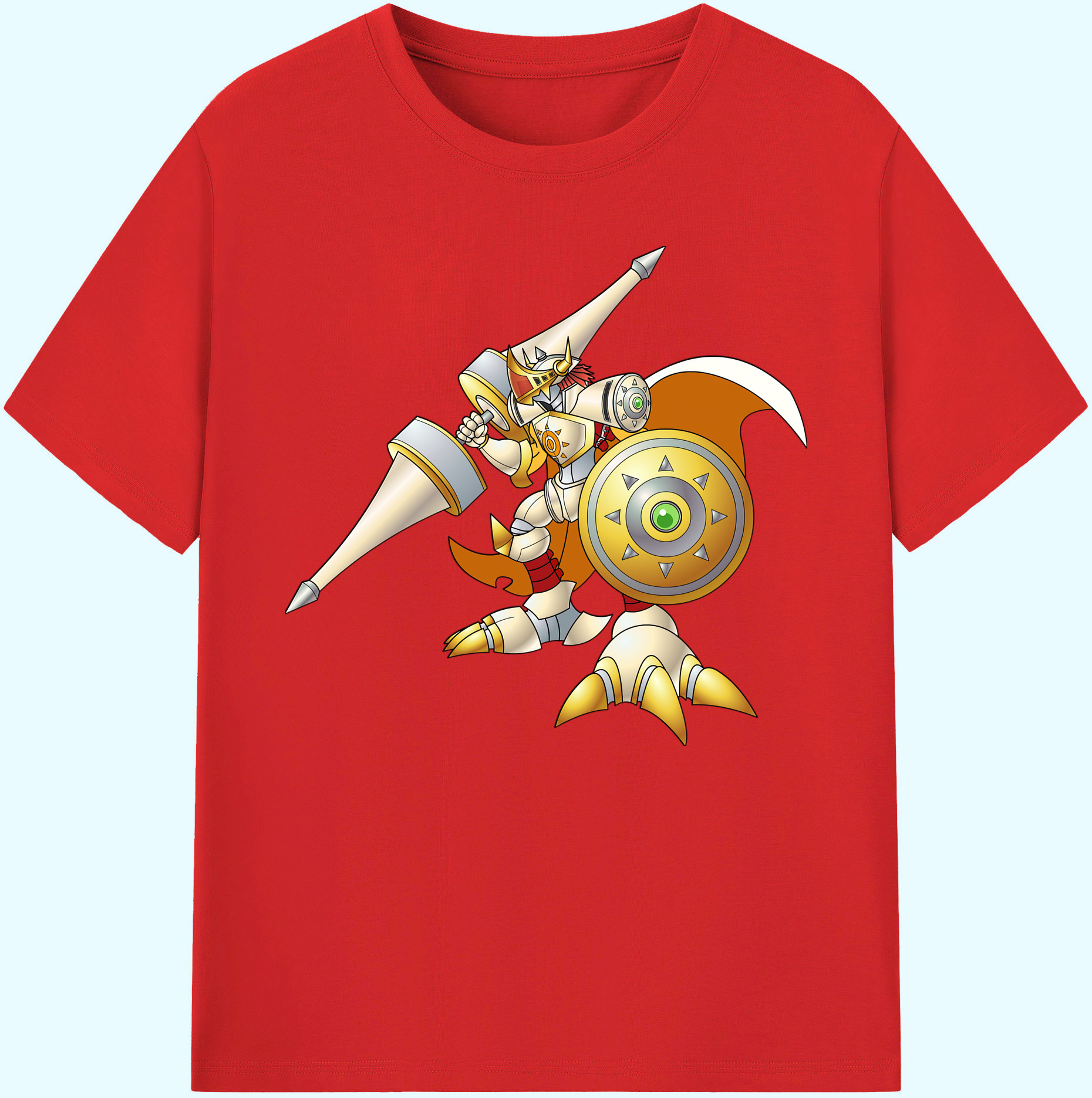 （画像用） Digimon デジタルモンスター/デジモン 綿100％ メンズ半袖Tシャツ｜肌触りやわらか＆通気性