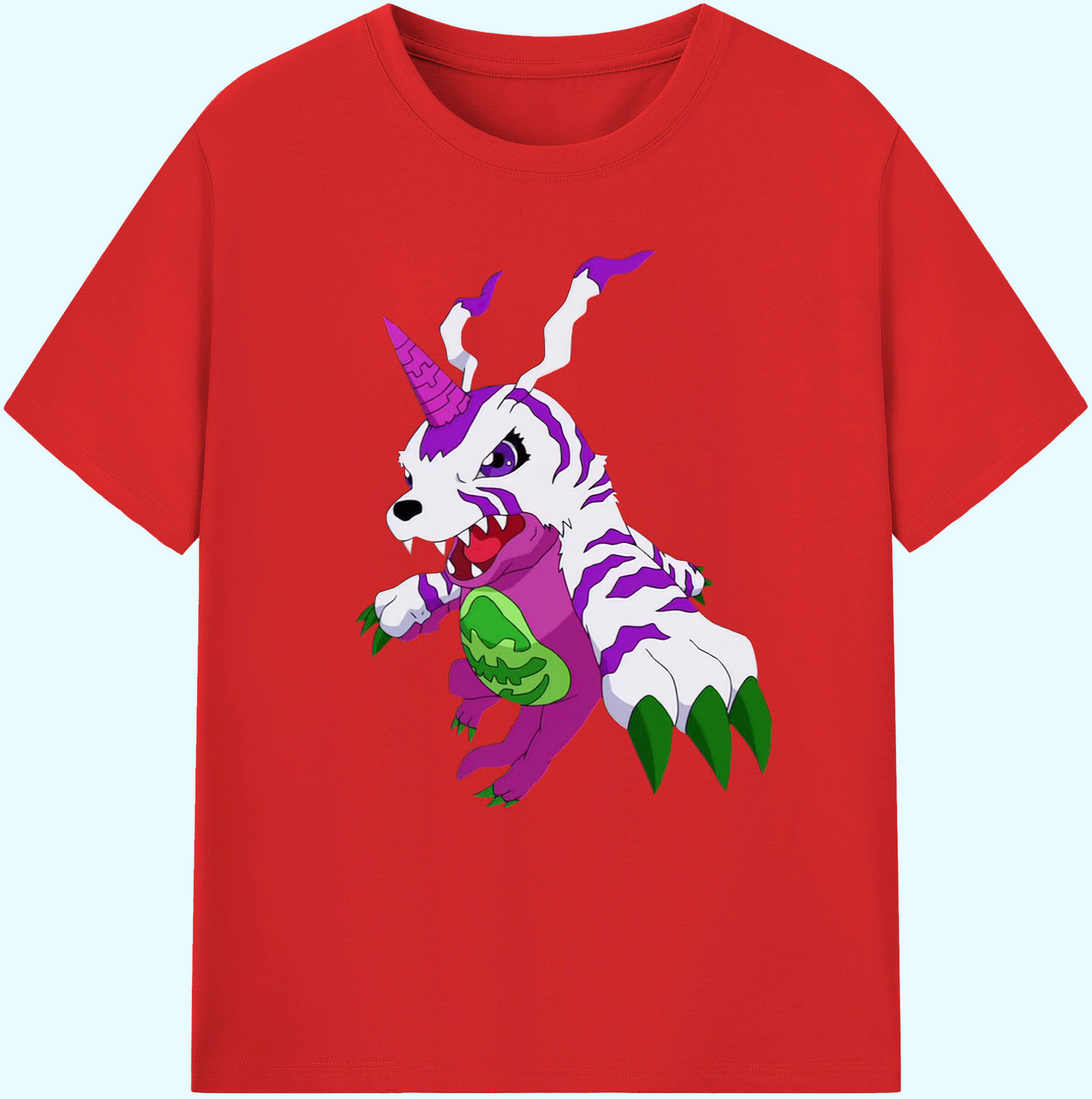（画像用） Digimon デジタルモンスター/デジモン 綿100％ メンズ半袖Tシャツ｜肌触りやわらか＆通気性